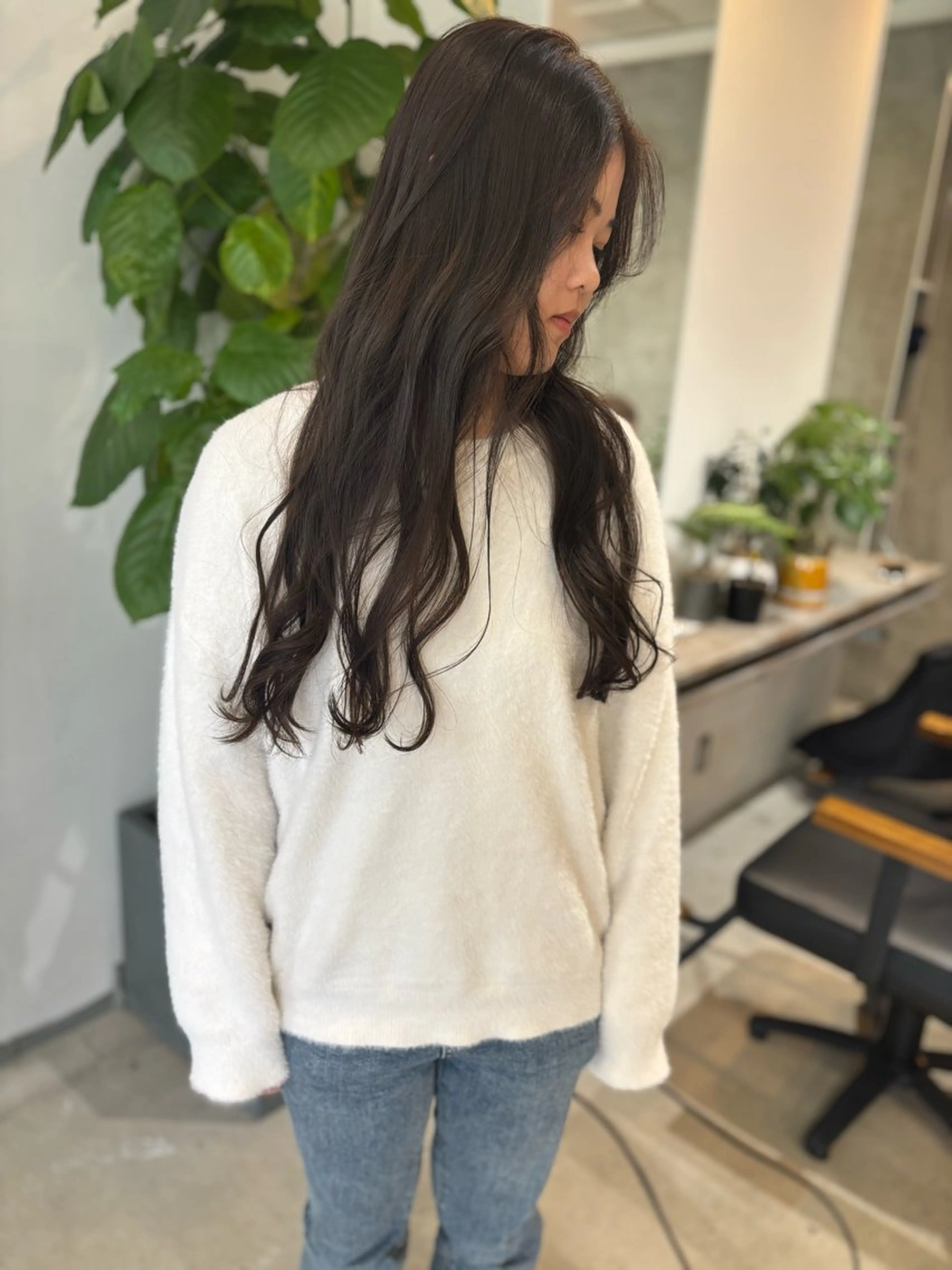 ロング カラー カット ヘアカラー トリートメント 鈴木 美紅のヘアスタイル