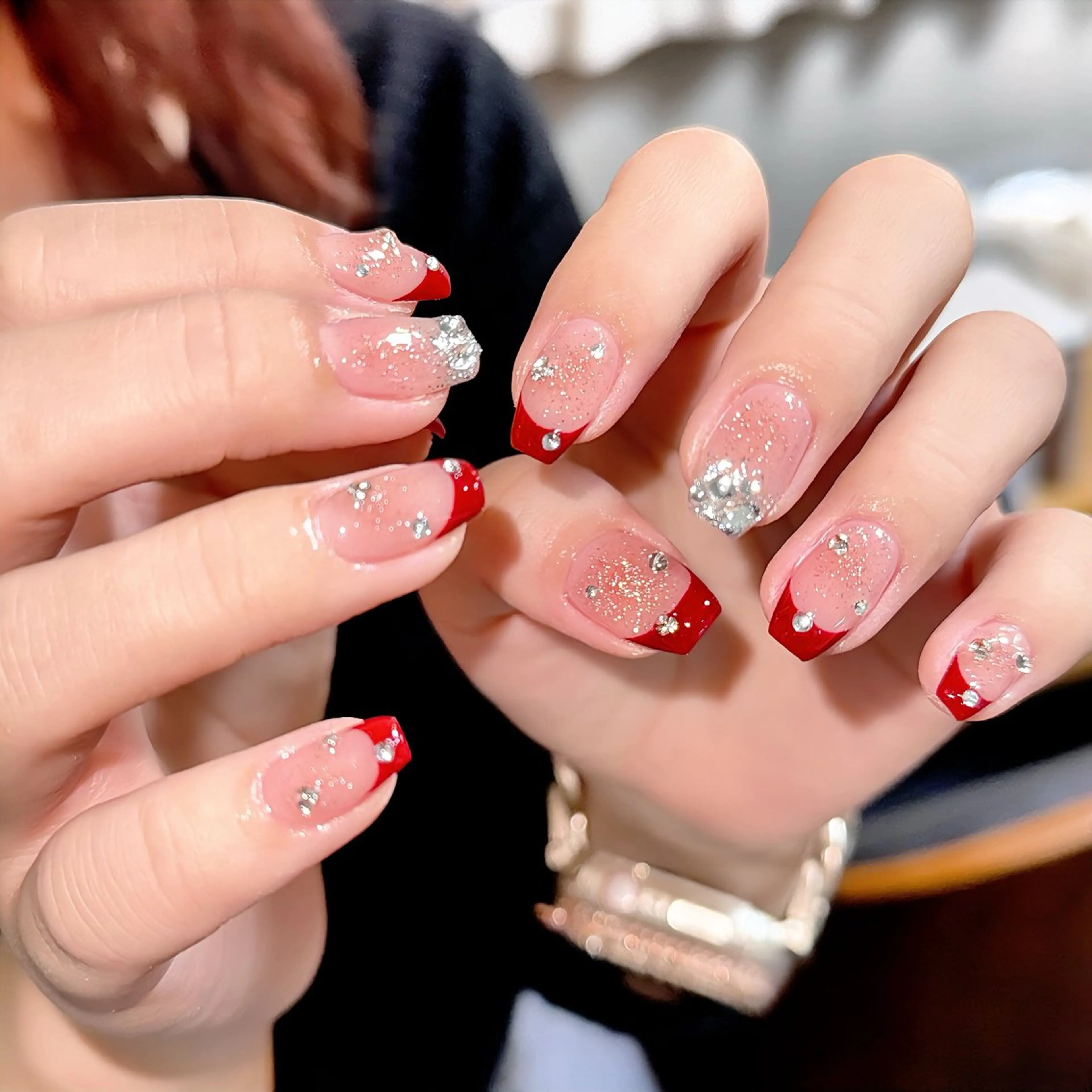 ネイル チークネイル フラッシュネイル フレンチネイル ミラーネイル ワンカラーネイル ハンドネイル 🫧OPELIA NAIL渋谷🫧のネイルデザイン