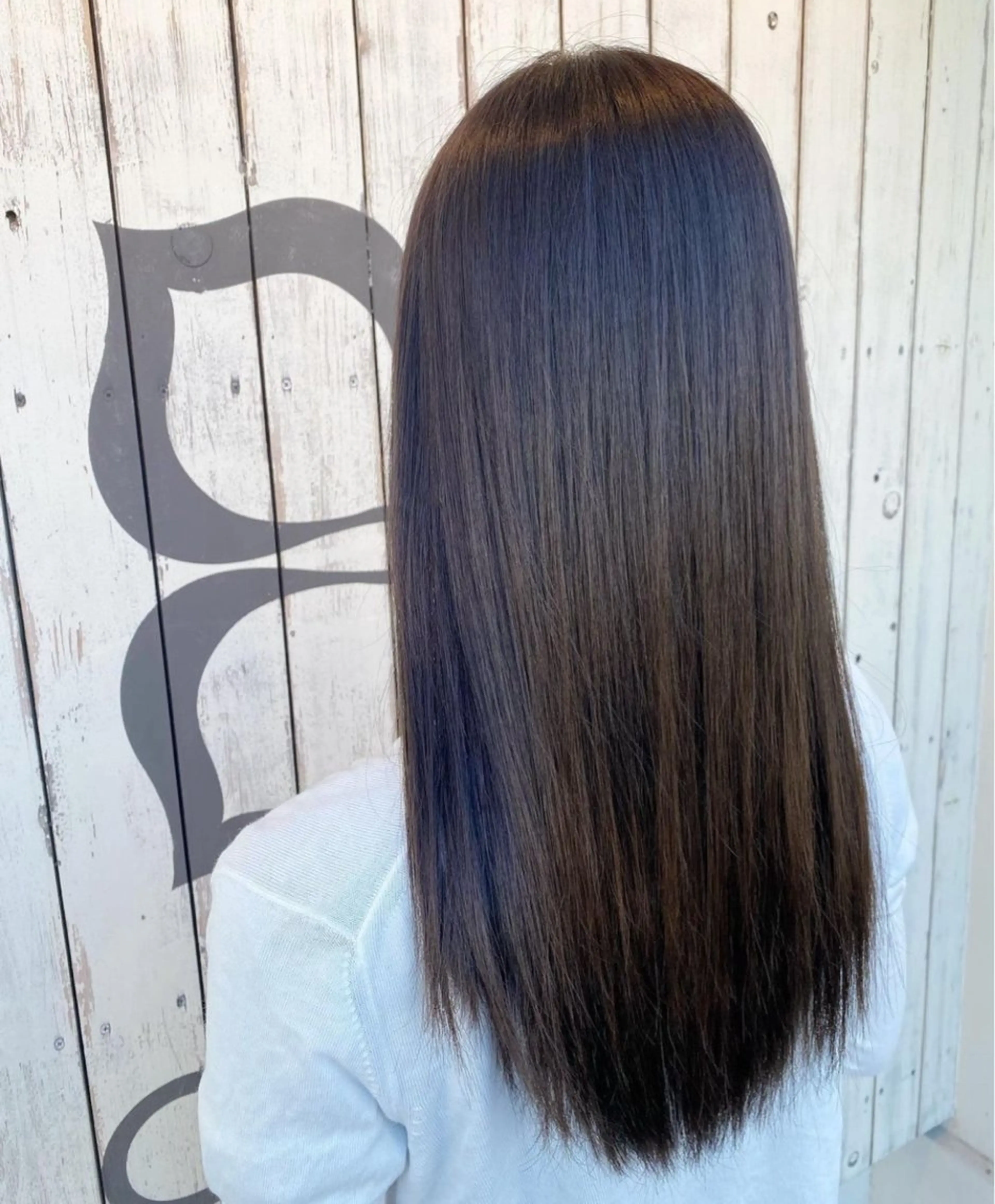 セミロング パーマ カット 縮毛矯正 伊庭 勇輝のヘアスタイル