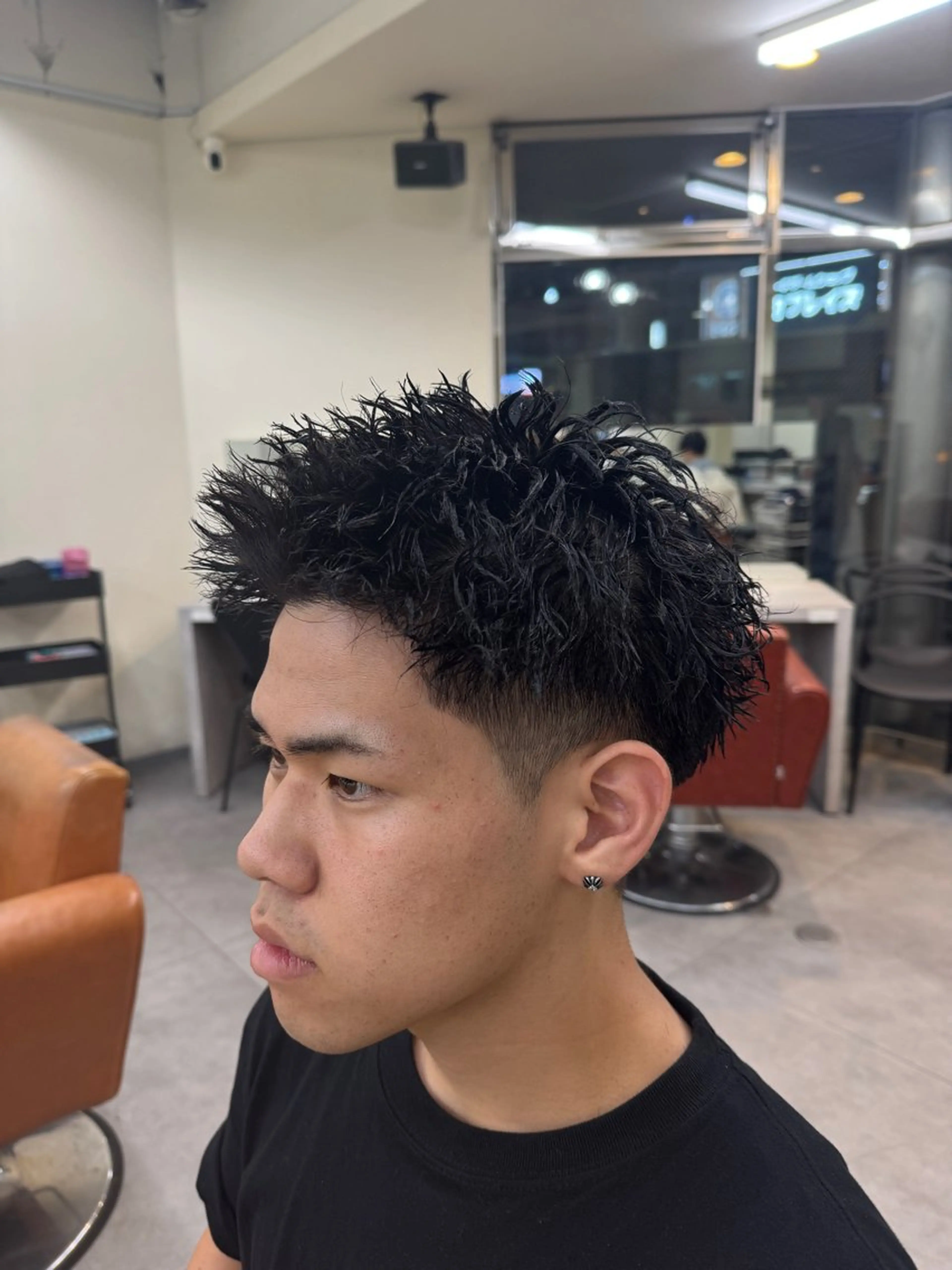 メンズ メンズパーマ スパイキーショート カット パーマ パーマ／京都駅 ／メンズ/藤井　翔のヘアスタイル