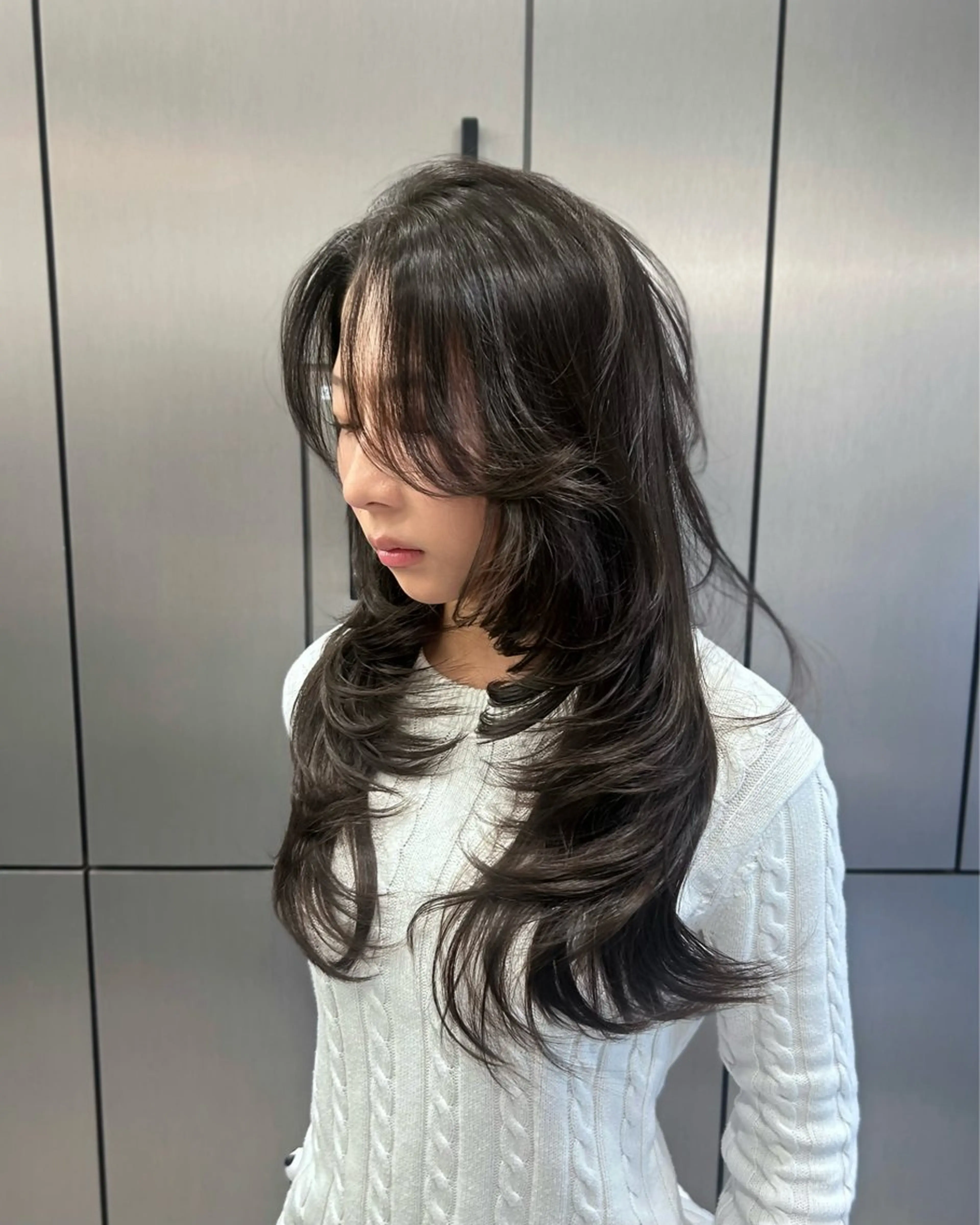 ロング レイヤーカット カット ヘアカラー トリートメント 大人レイヤー/艶美髪 🇺🇸TOMONAのヘアスタイル