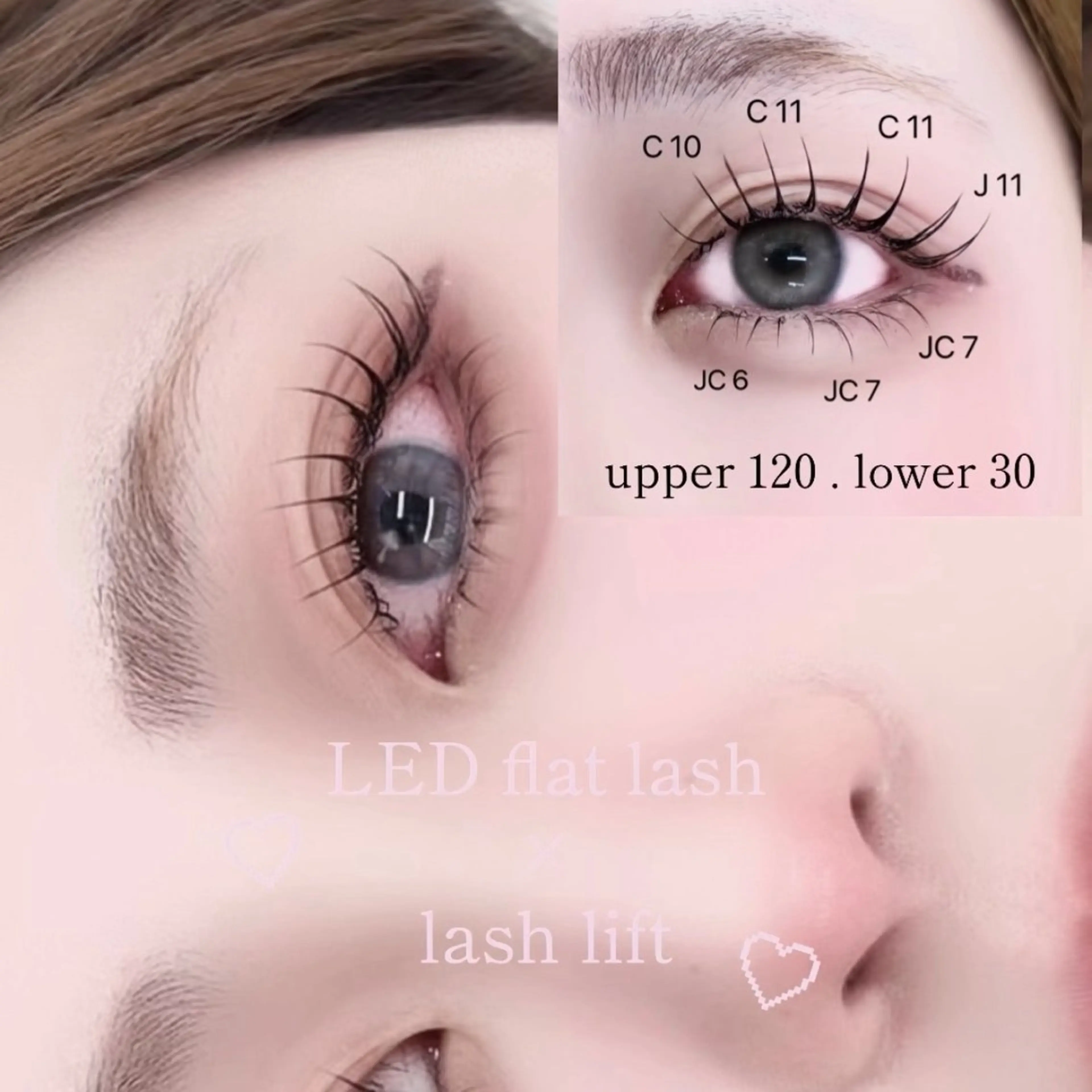 人気No.3🥉【🎀上下LEDマツエク】フラットラッシュ  (100~160本)他店オフ⭕️の写真
