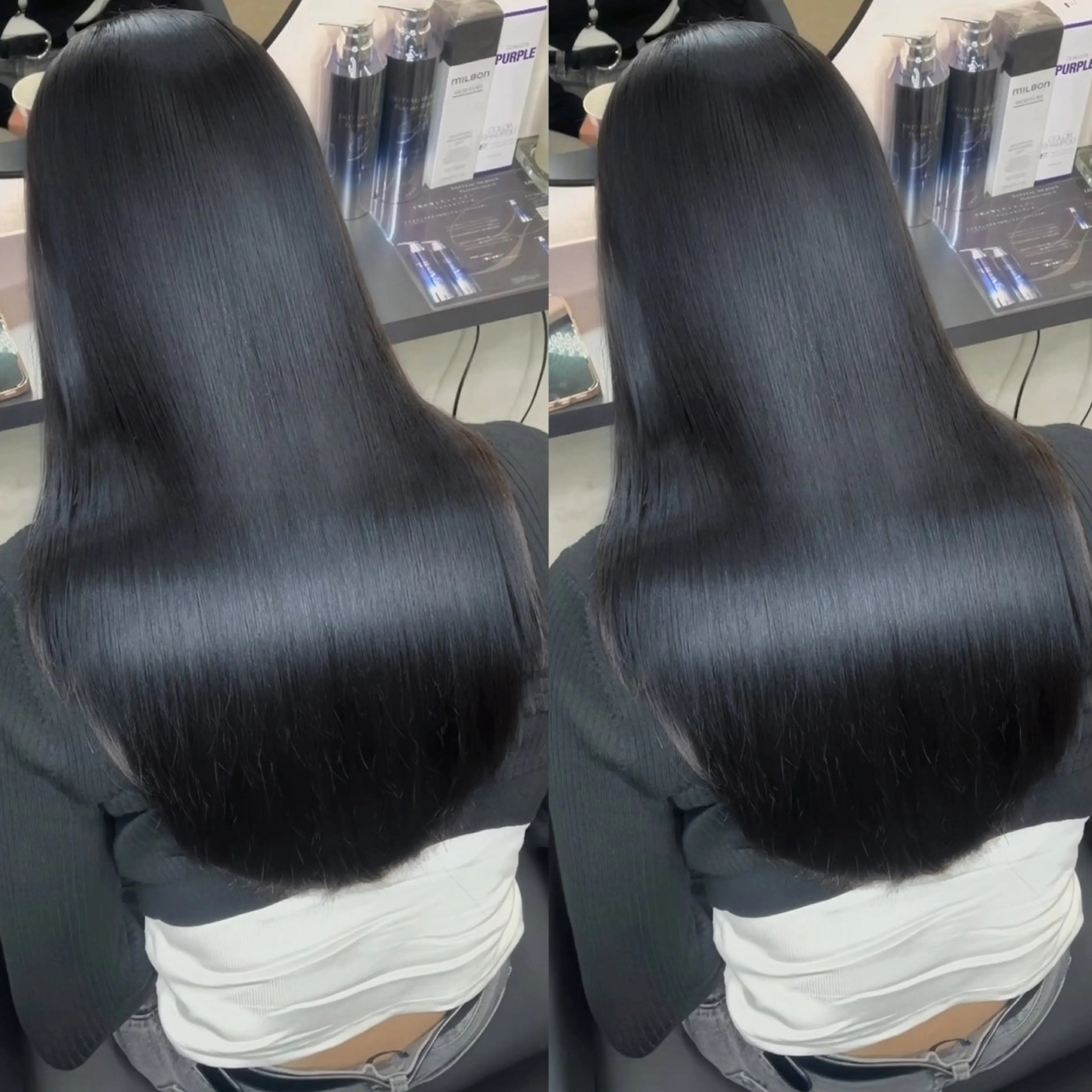 セミロング 新宿/髪質改善/ 縮毛矯正/松永ゆいのヘアスタイル