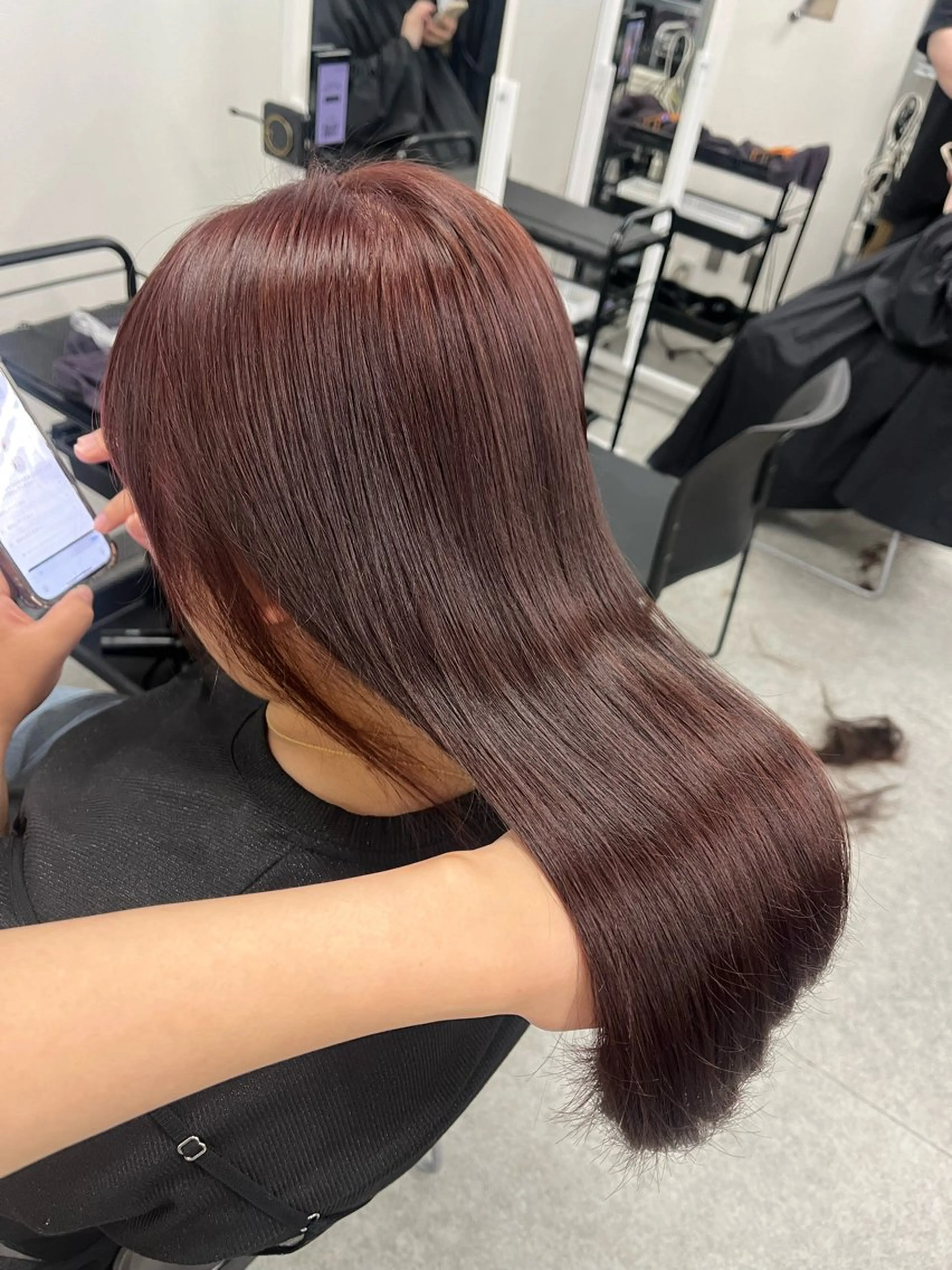 ミディアム カラー ブリーチ ダブルカラー ラベンダーカラー ブリーチなしカラー ピンクカラー 大人上品ベージュ 🎀HARUNAのヘアスタイル