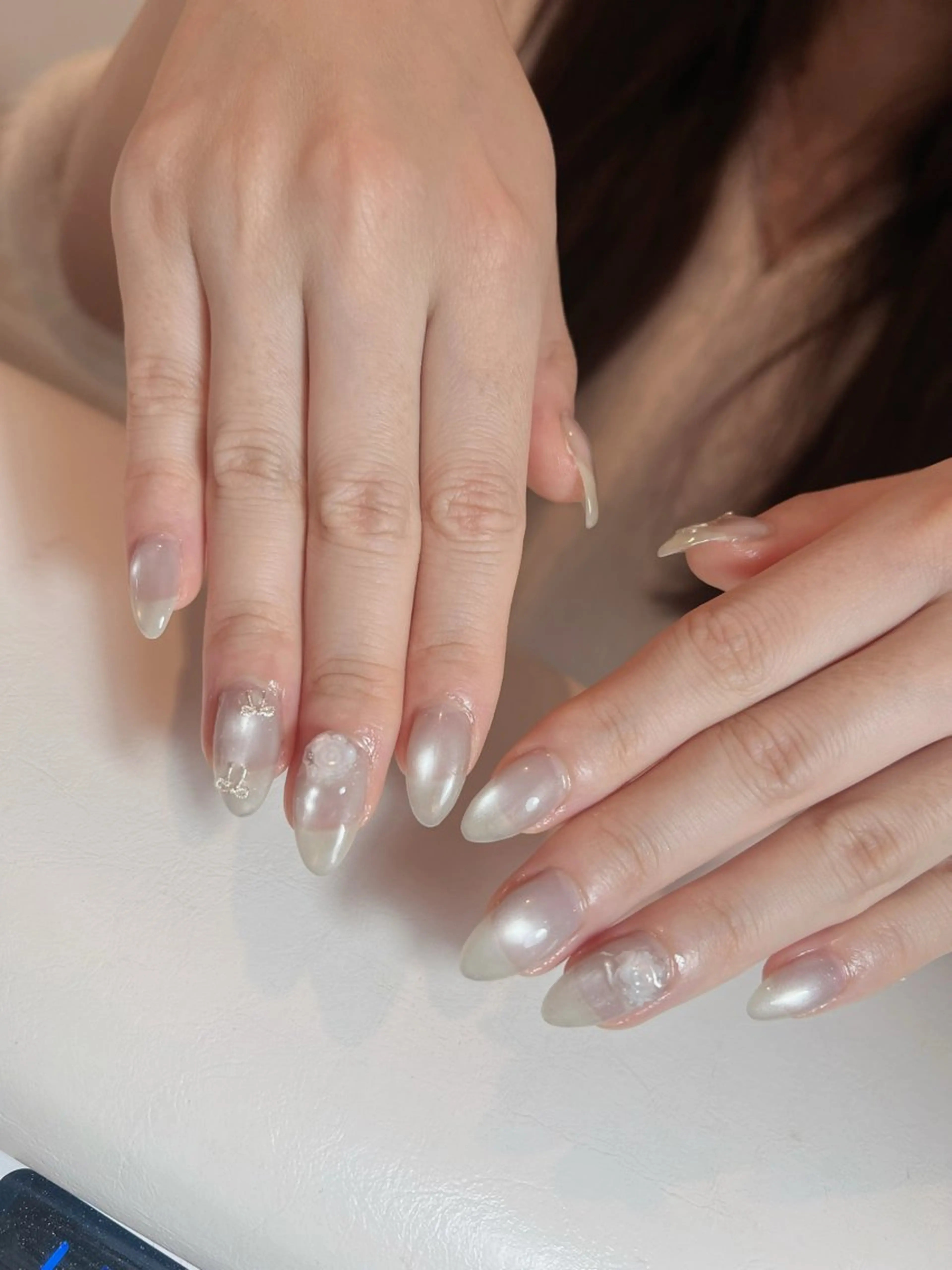 ネイル グラデーション キラキラネイル ピンク RUBY Nail 日暮里店のネイルデザイン