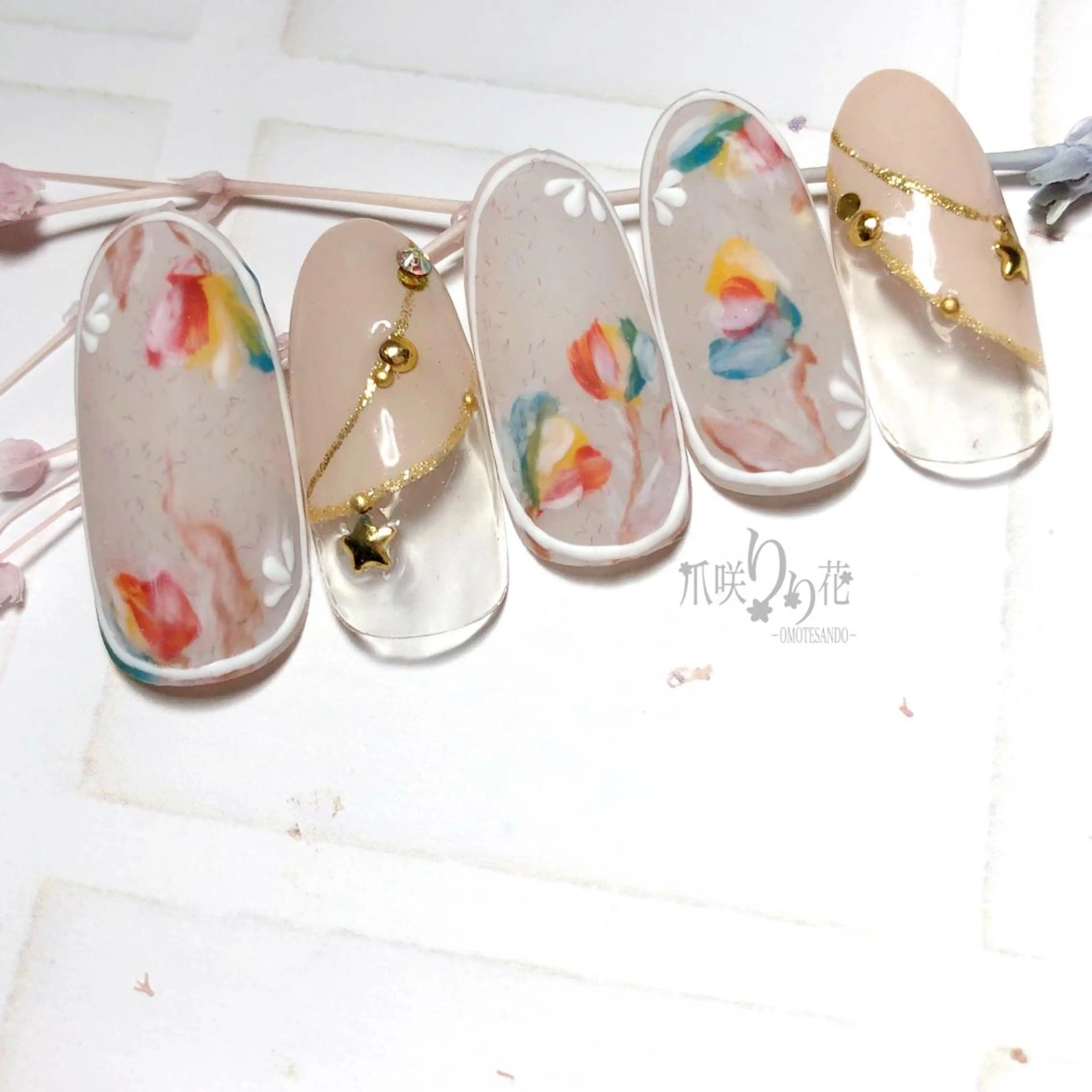 ネイル 爪咲 りり花のネイルデザイン