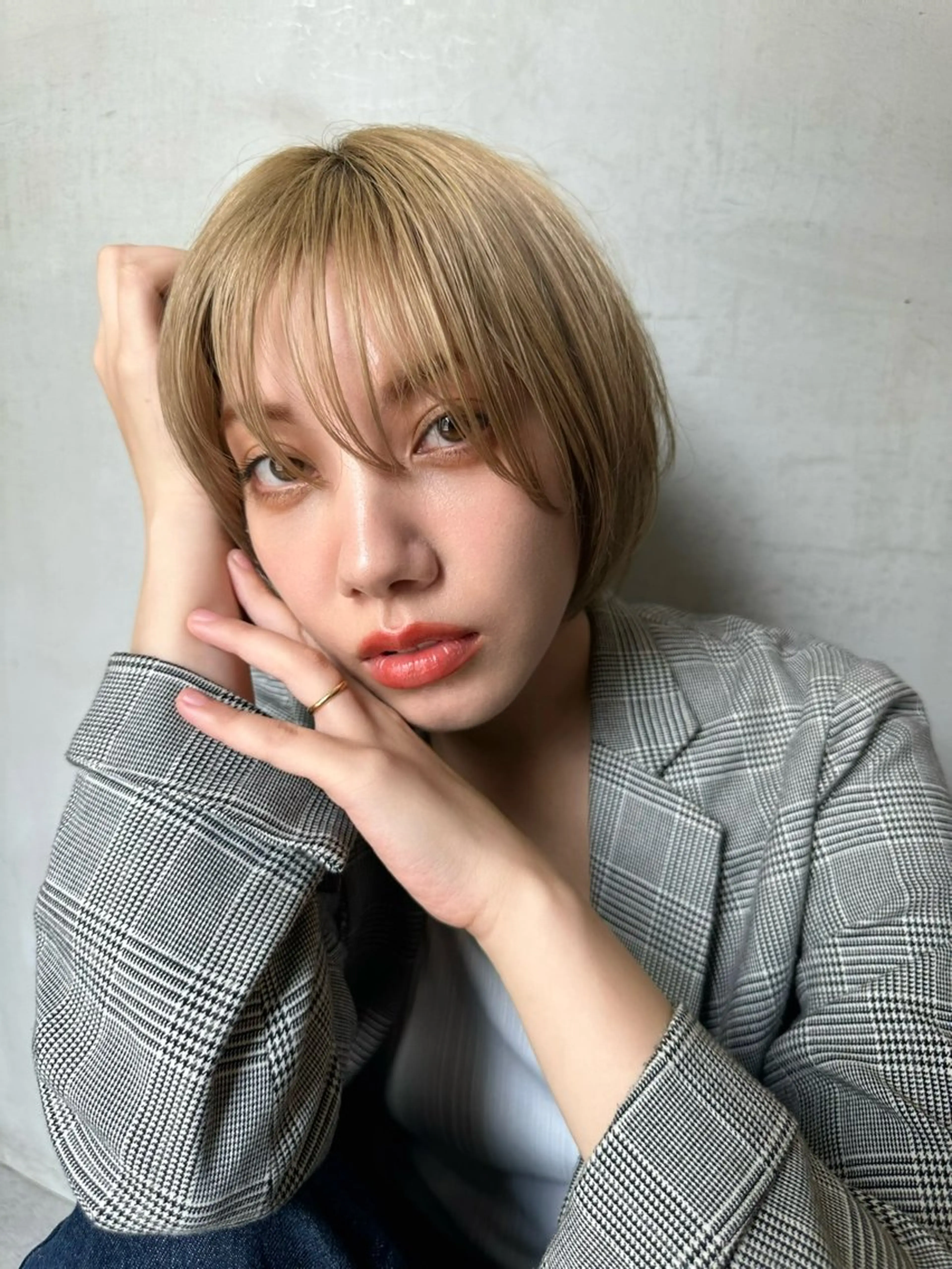 ショート ショートヘア 小顔カット カット ヘアカラー トリートメント ヘッドスパ taiga ショート /レイヤー/矯正🌈のヘアスタイル