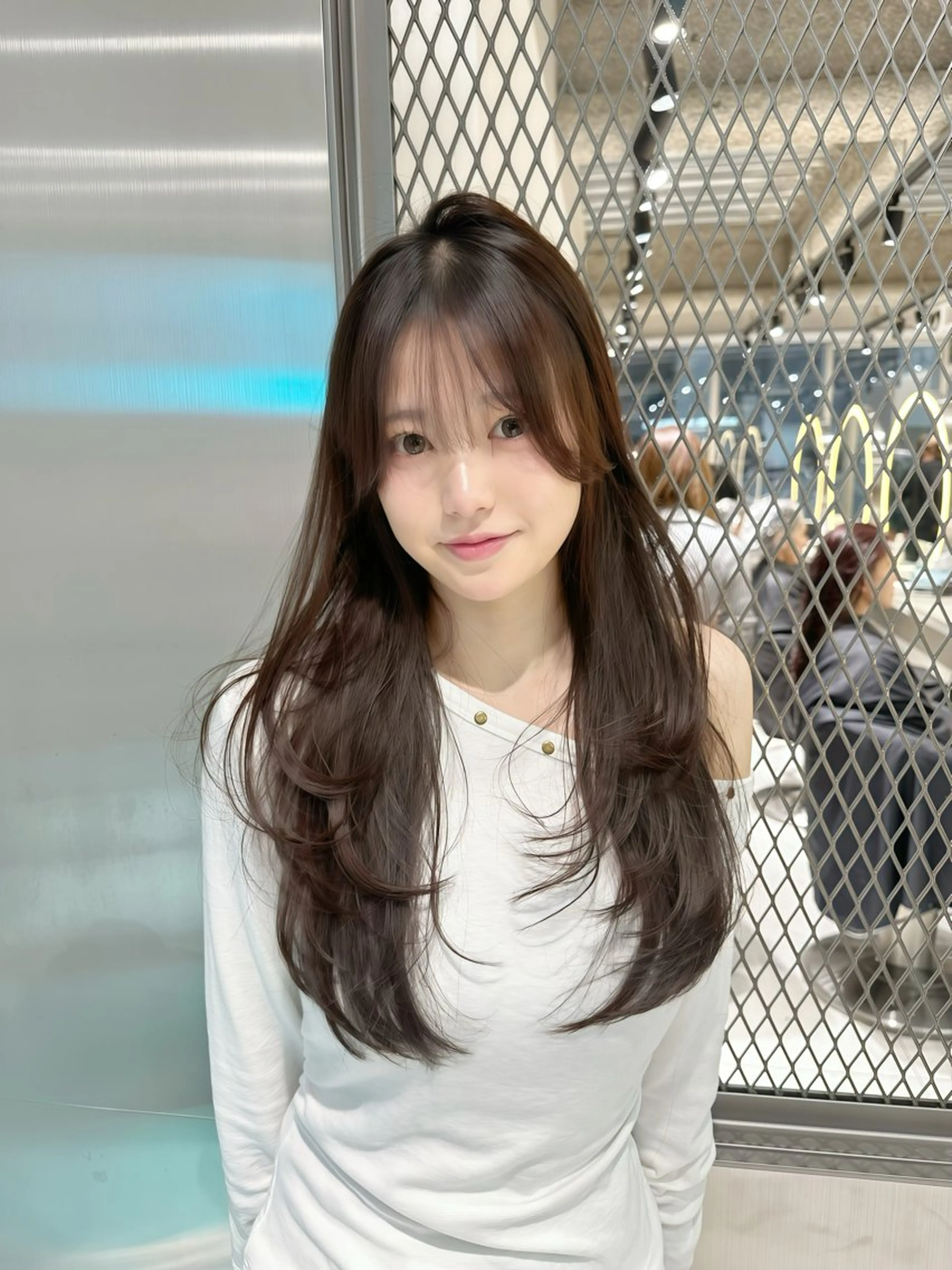 ロング カット ヘアカラー トリートメント レイヤー/髪質改善 /くびれショート加納のヘアスタイル