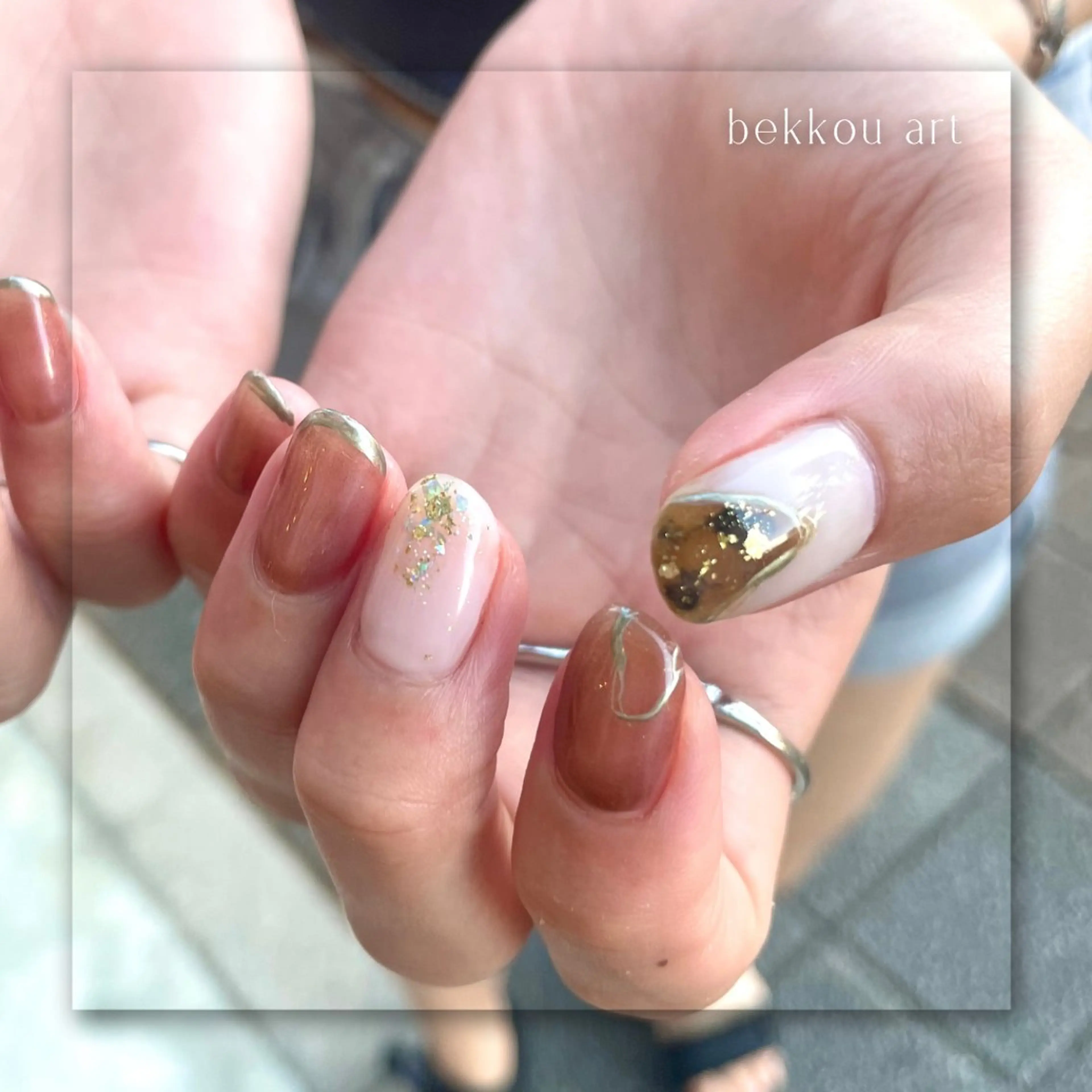 ネイル アートネイル べっ甲ネイル フラワーネイル フットネイル フレンチネイル Seemly 千田町店所属・フラワーパラジェル 🌸シームリーエミのネイルデザイン