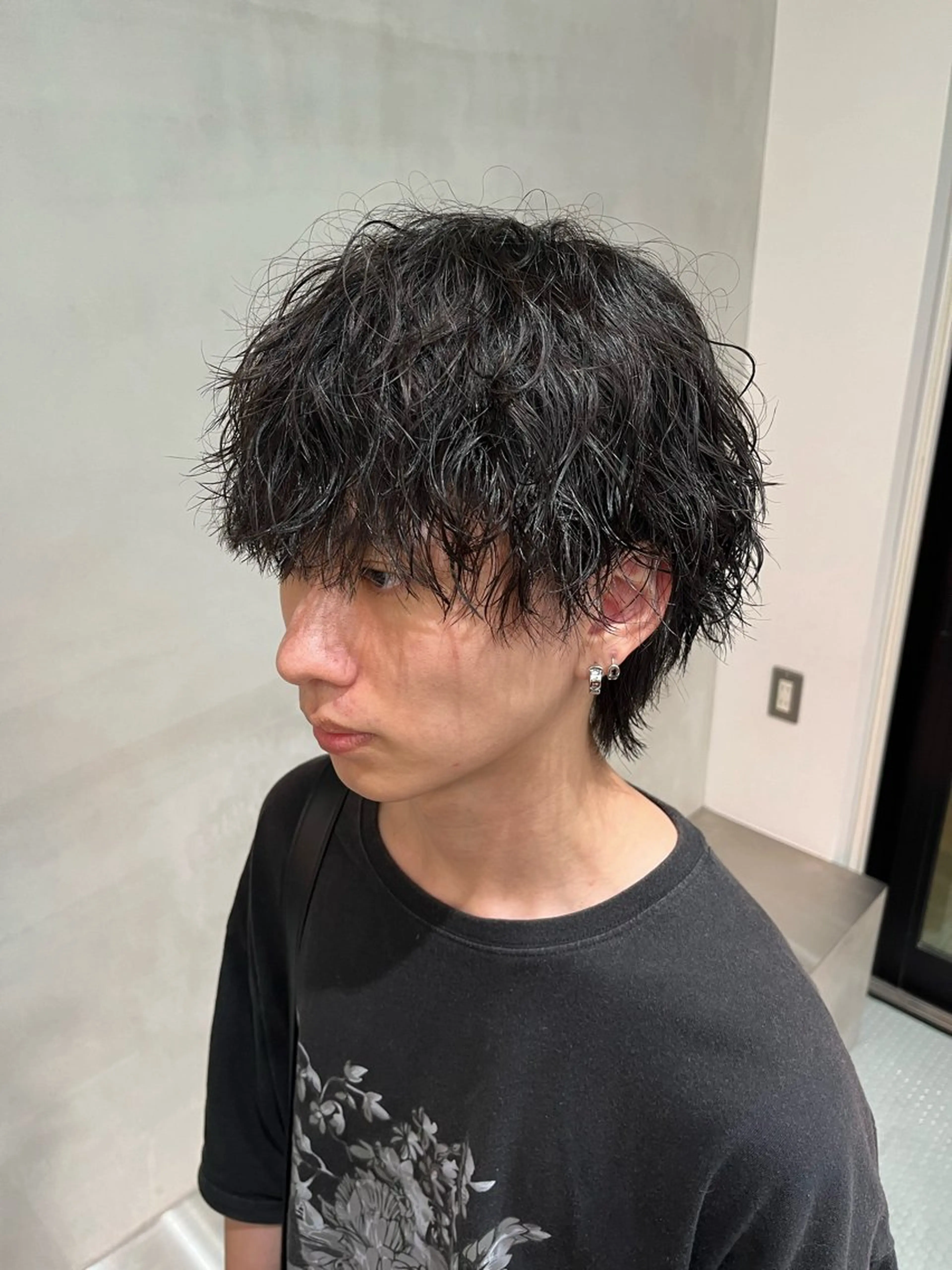 ショート パーマ メンズ カット パーマ fifth / 山下 和輝 海外風スタイルのヘアスタイル