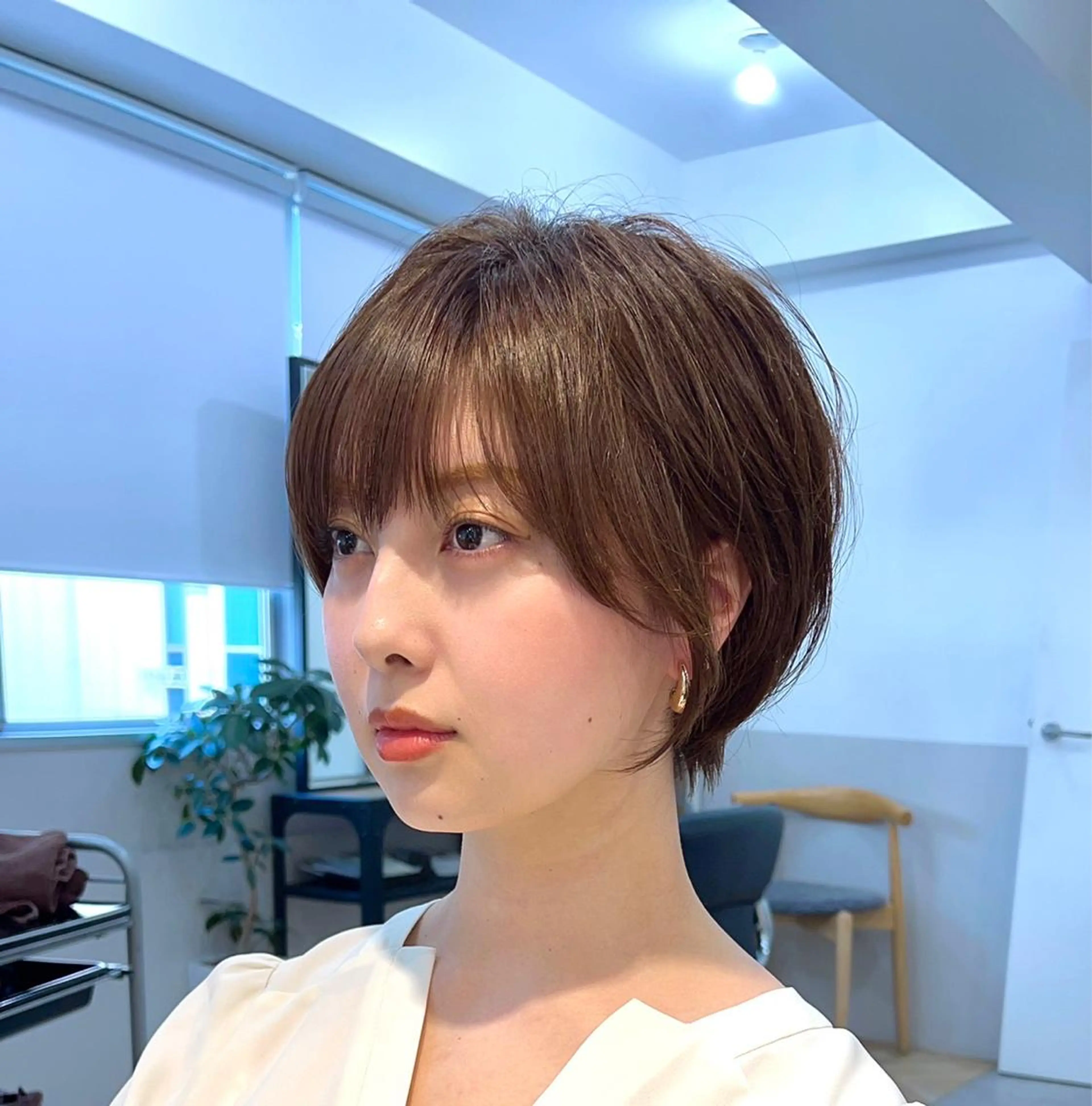 ショート カラー 山下夕月 ショート🫧ボブのヘアスタイル