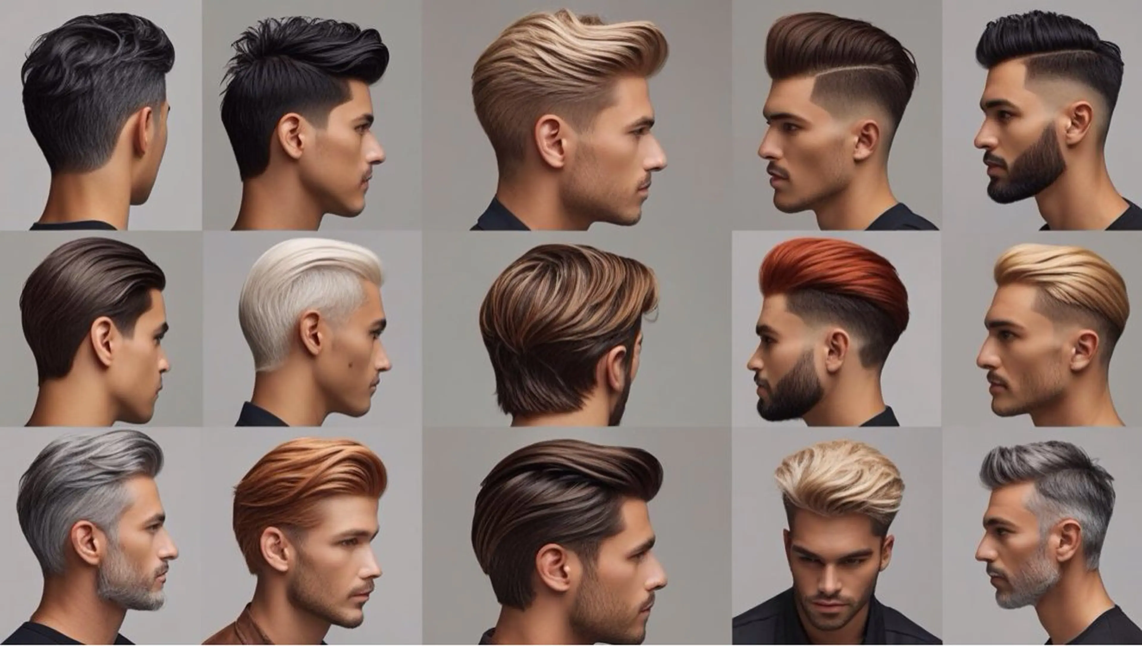 メンズ・レディースカット＋カラー＋シェービング＋シャンプー&スタイリングの写真