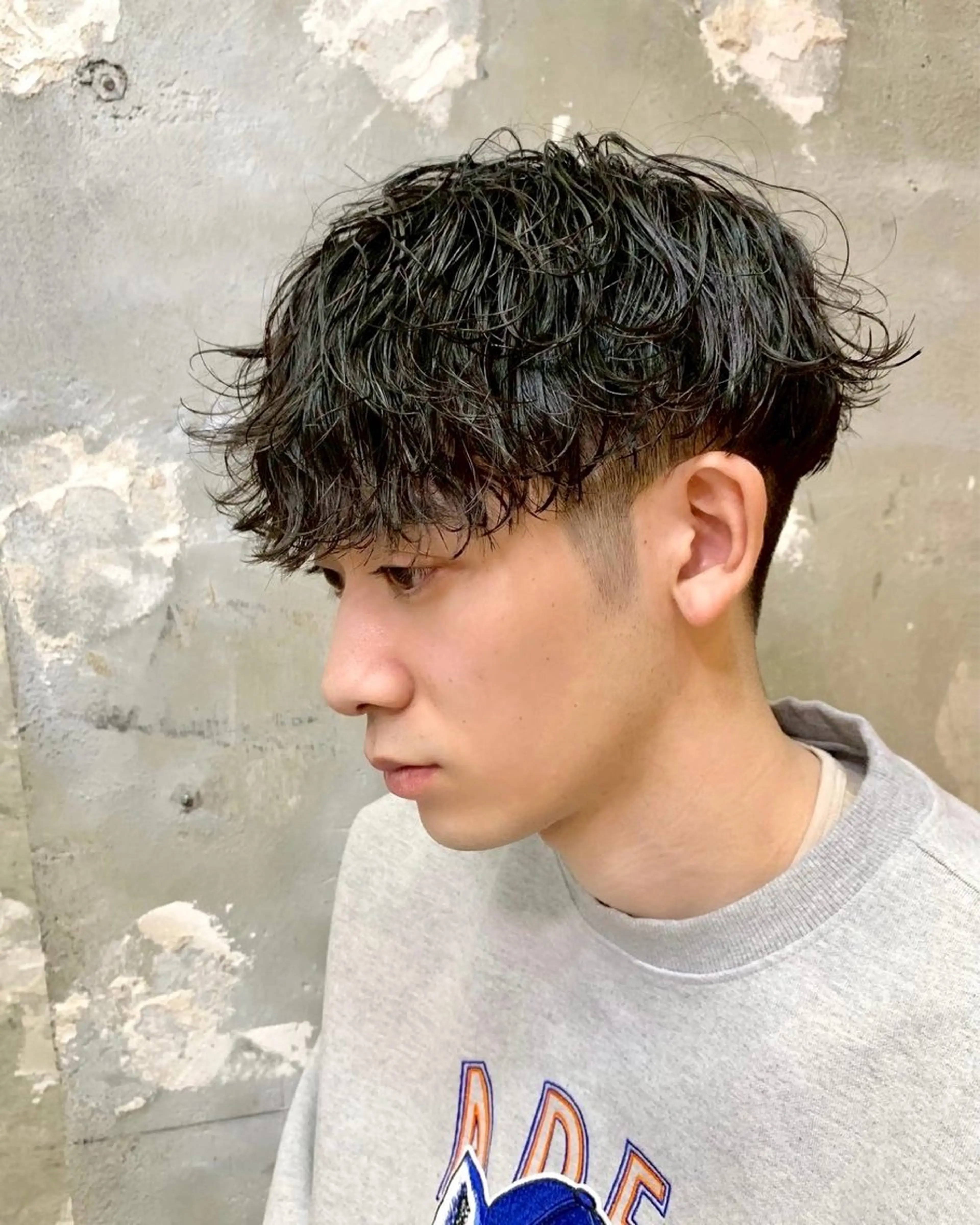 ショート メンズ メンズパーマ 波巻きパーマ なりたひろと / 波巻き/ツイスパのヘアスタイル