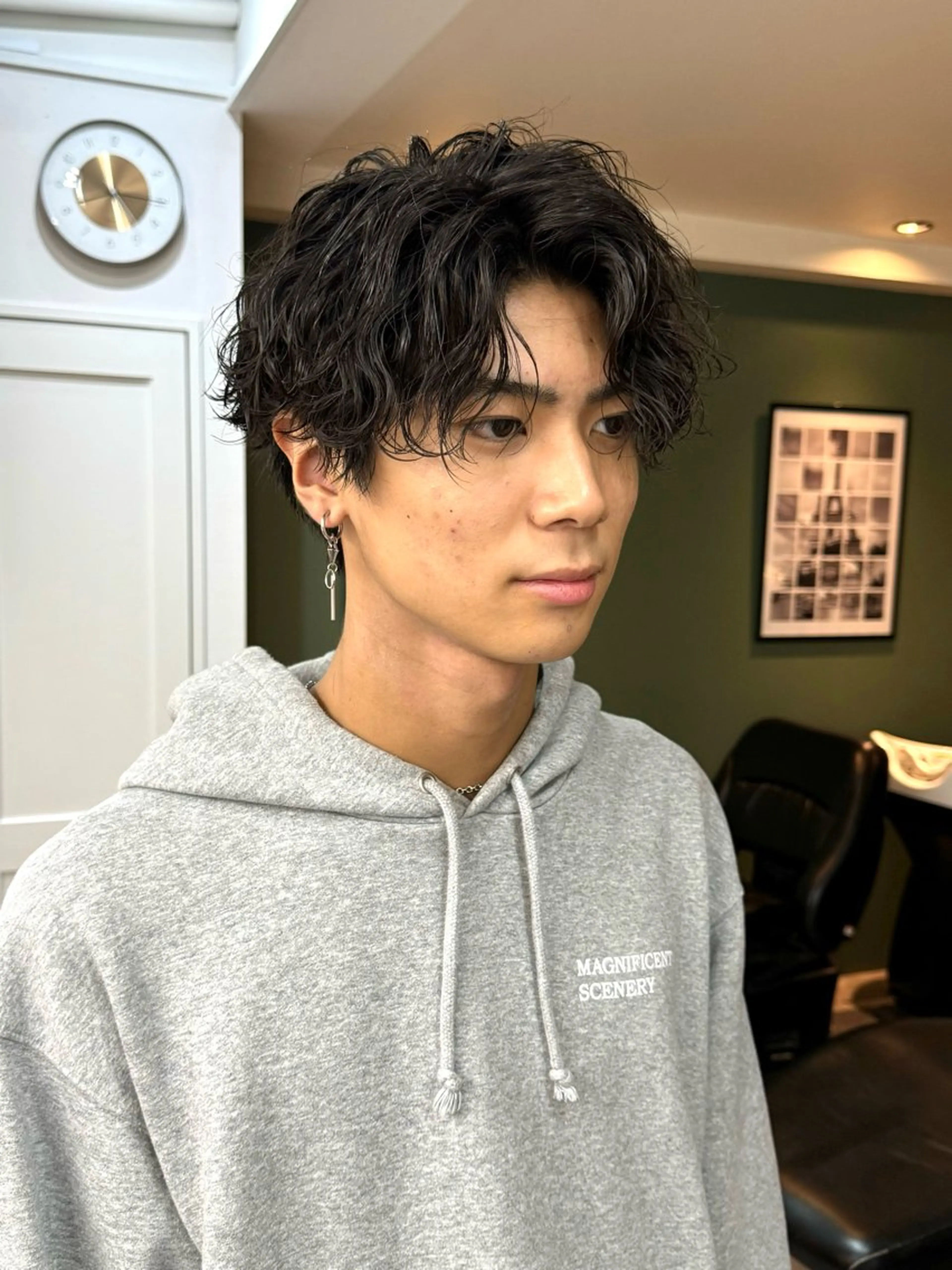 パーマ メンズ メンズパーマ 波巻きパーマ カット パーマ シャドウパーマ/ 波巻パーマYu-Kiのヘアスタイル