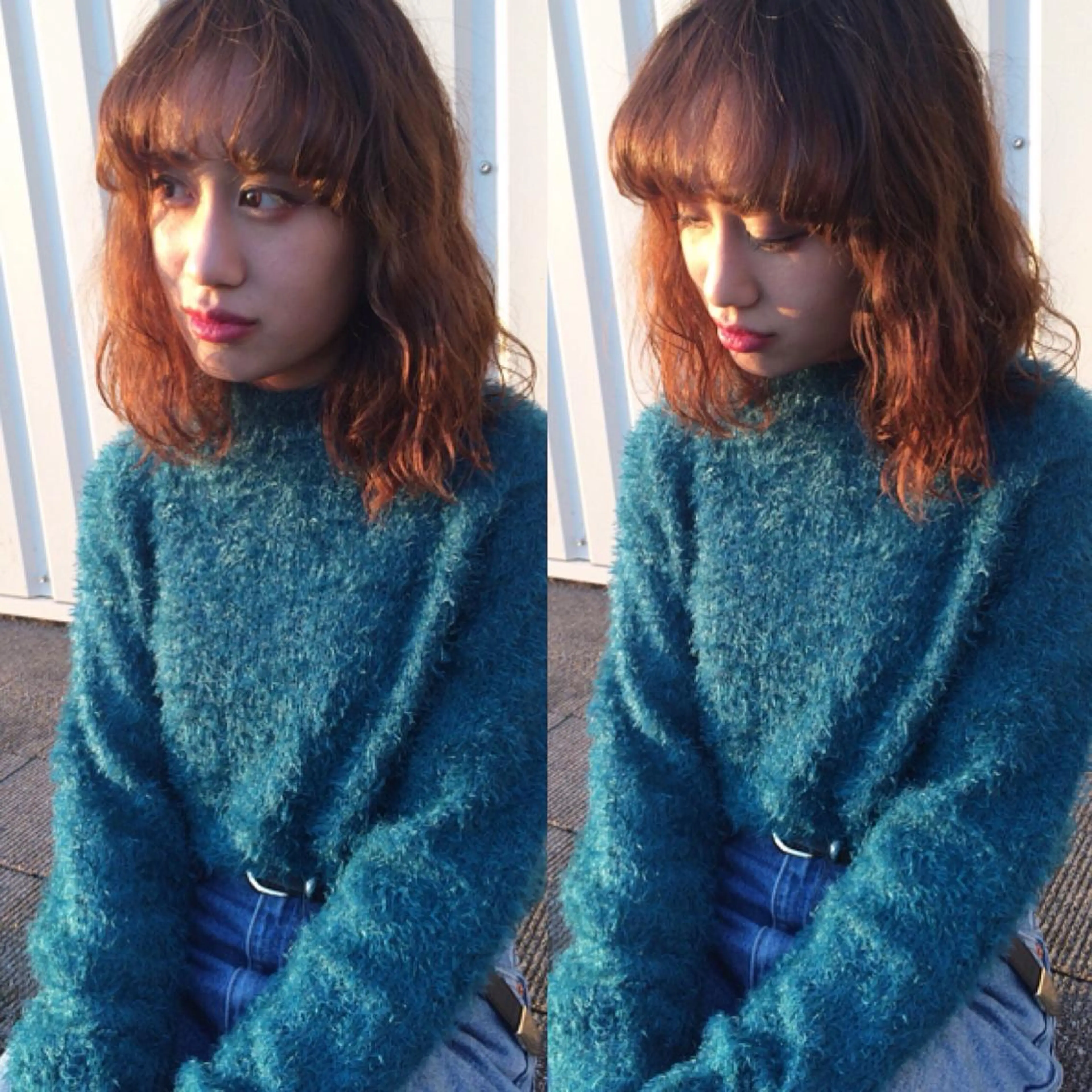 カラー スナコザワ レナのヘアスタイル