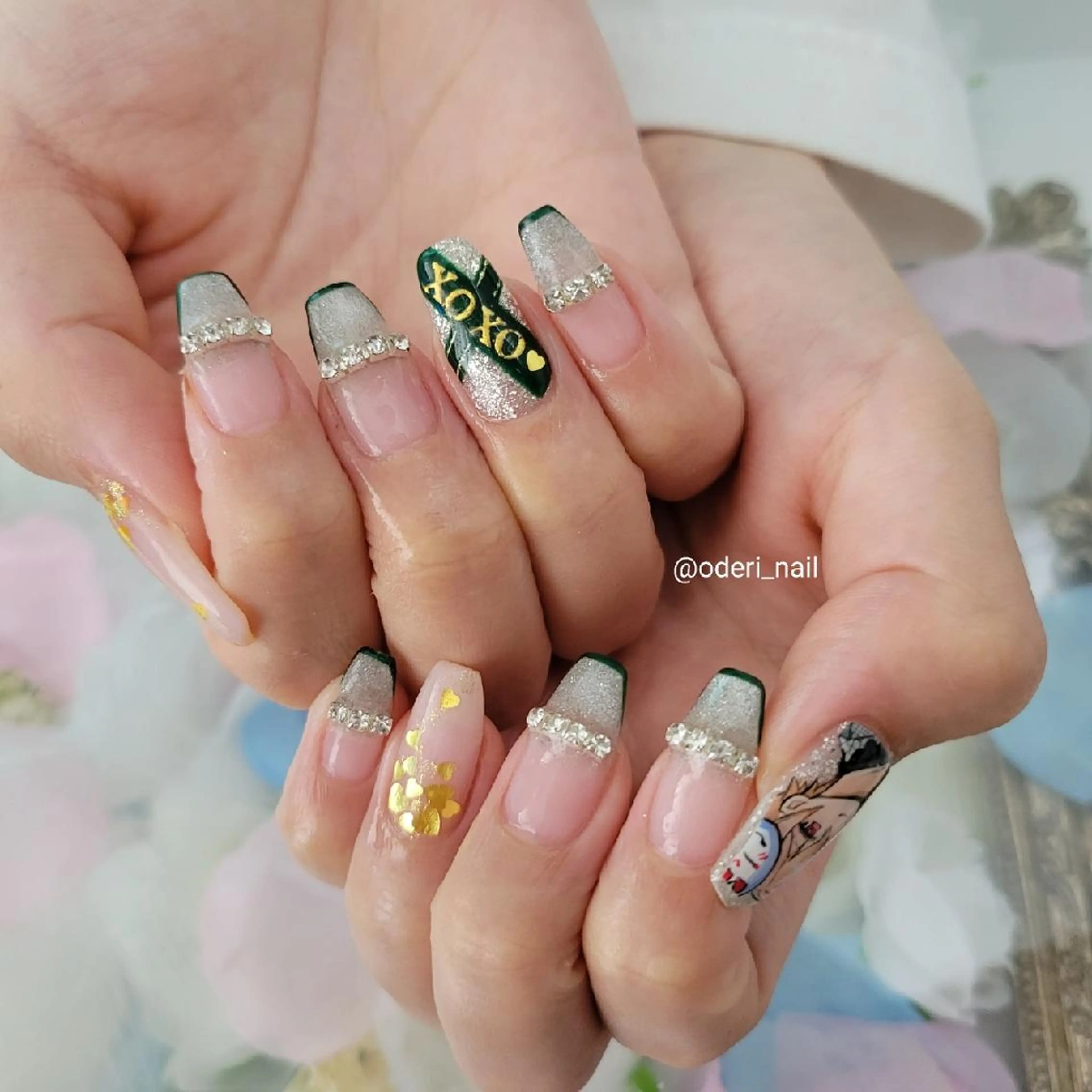 ネイル アートネイル ジェルネイル おで@ oderi_nailのネイルデザイン