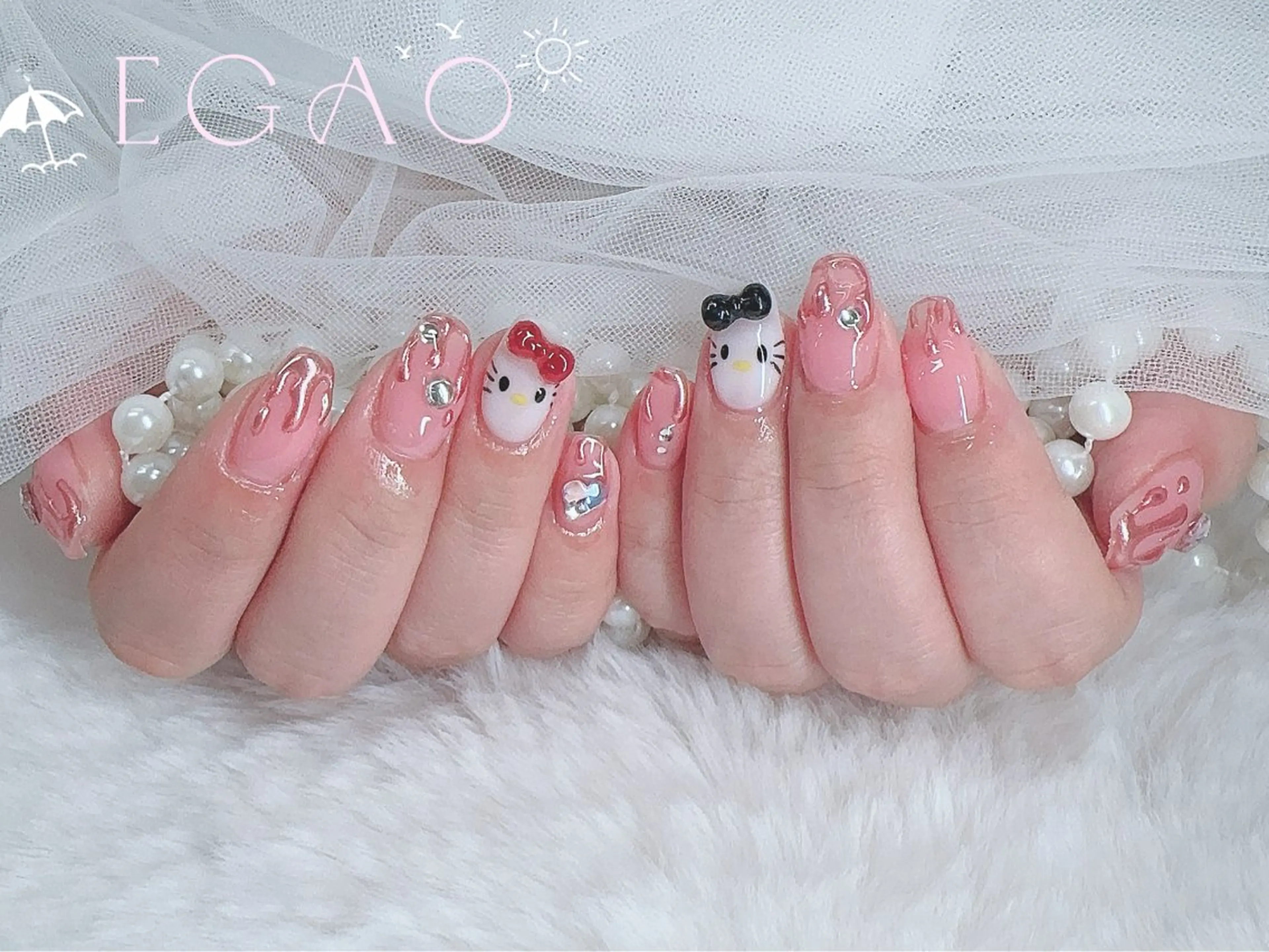 ネイル アートネイル フットネイル フレンチネイル ジェルネイル グラデーション ハンドネイル Egao Nail Salonのネイルデザイン