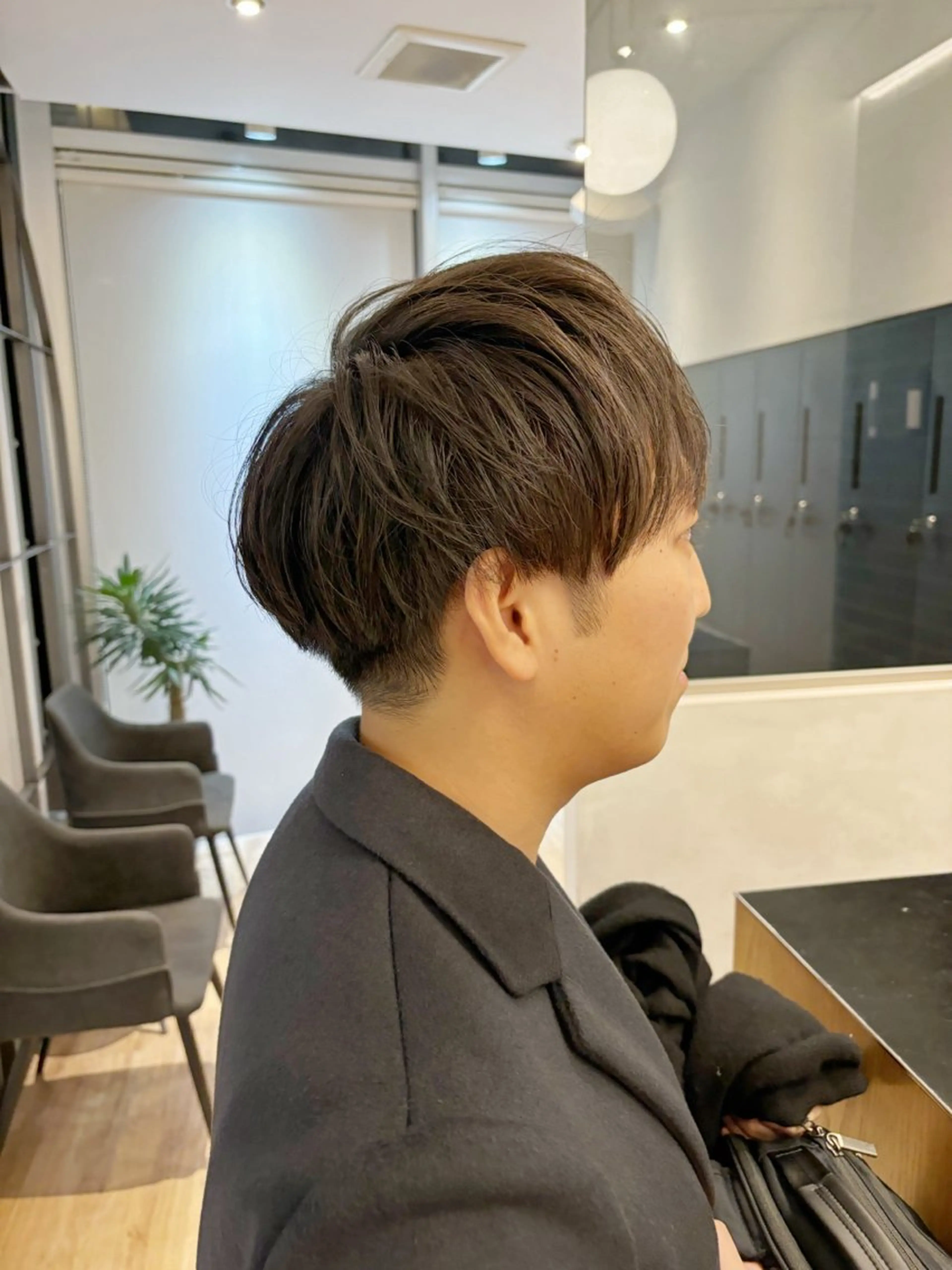 メンズ マッシュ 切りっぱなしボブ/ ショート/カエ🌛のヘアスタイル