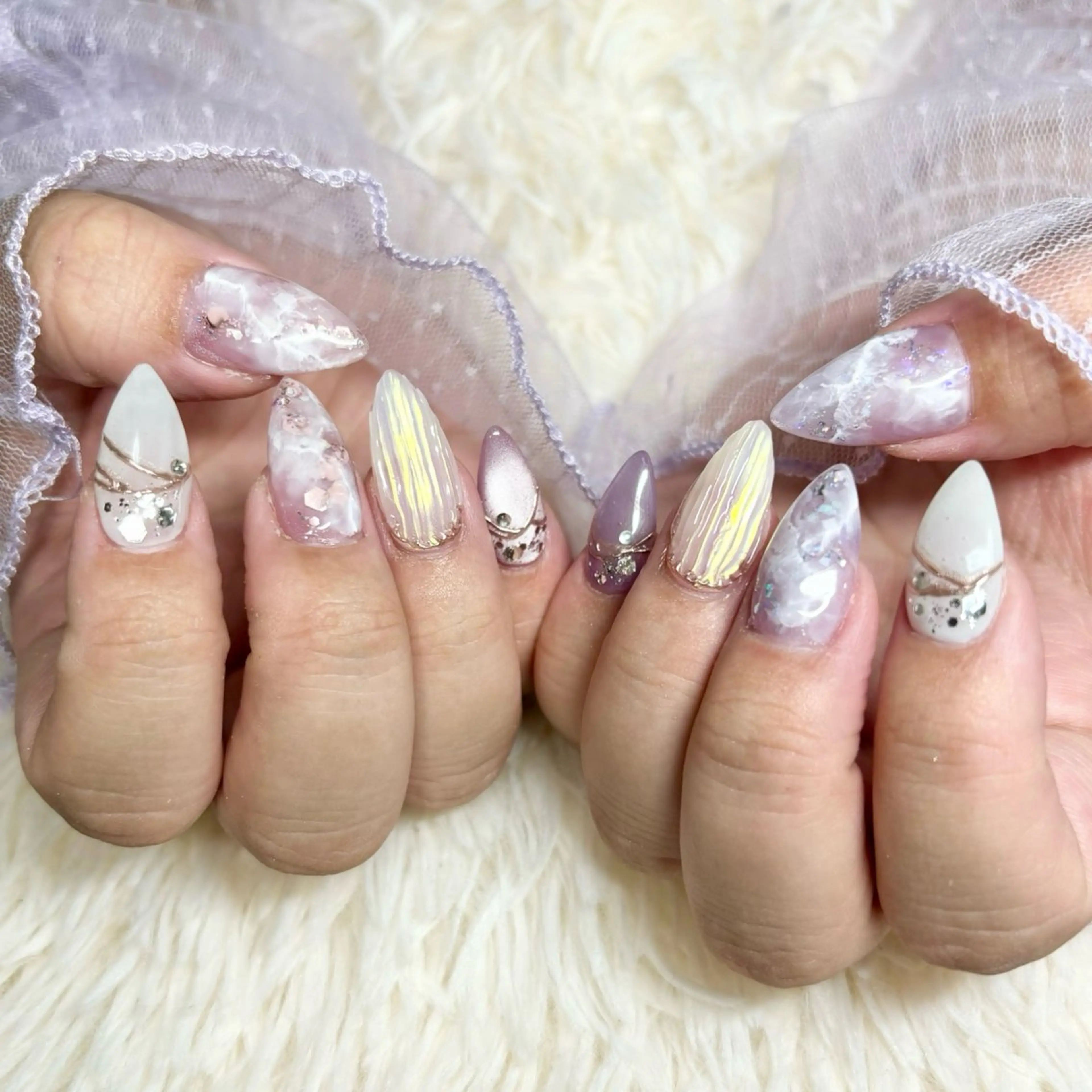 4week以降オフ+やり放題💎付け替えハンドネイルの写真