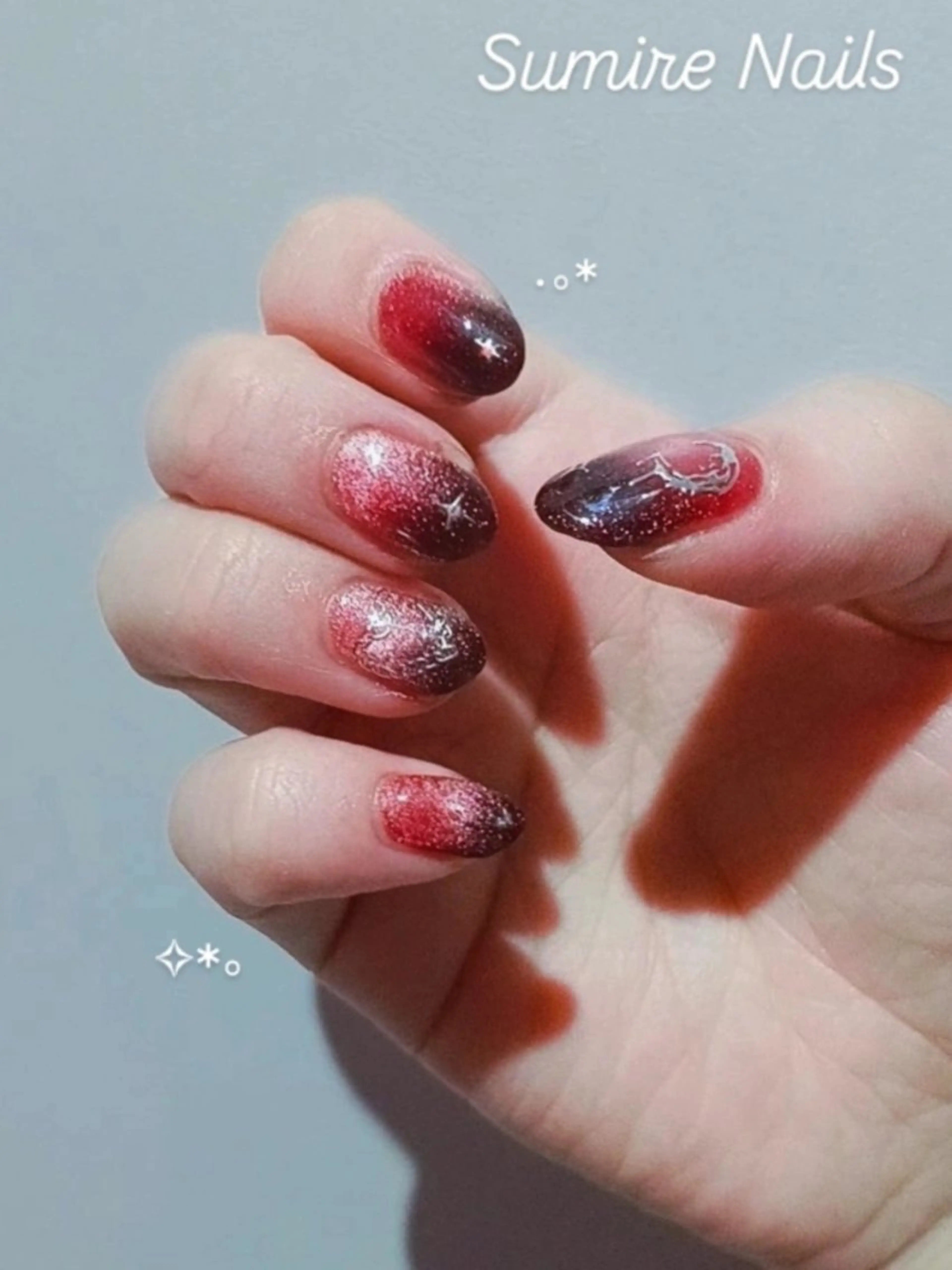 ネイル ハンドネイル すみれ💜量産 地雷 痛ﾈｲﾙ 韓国ﾈｲﾙのネイルデザイン