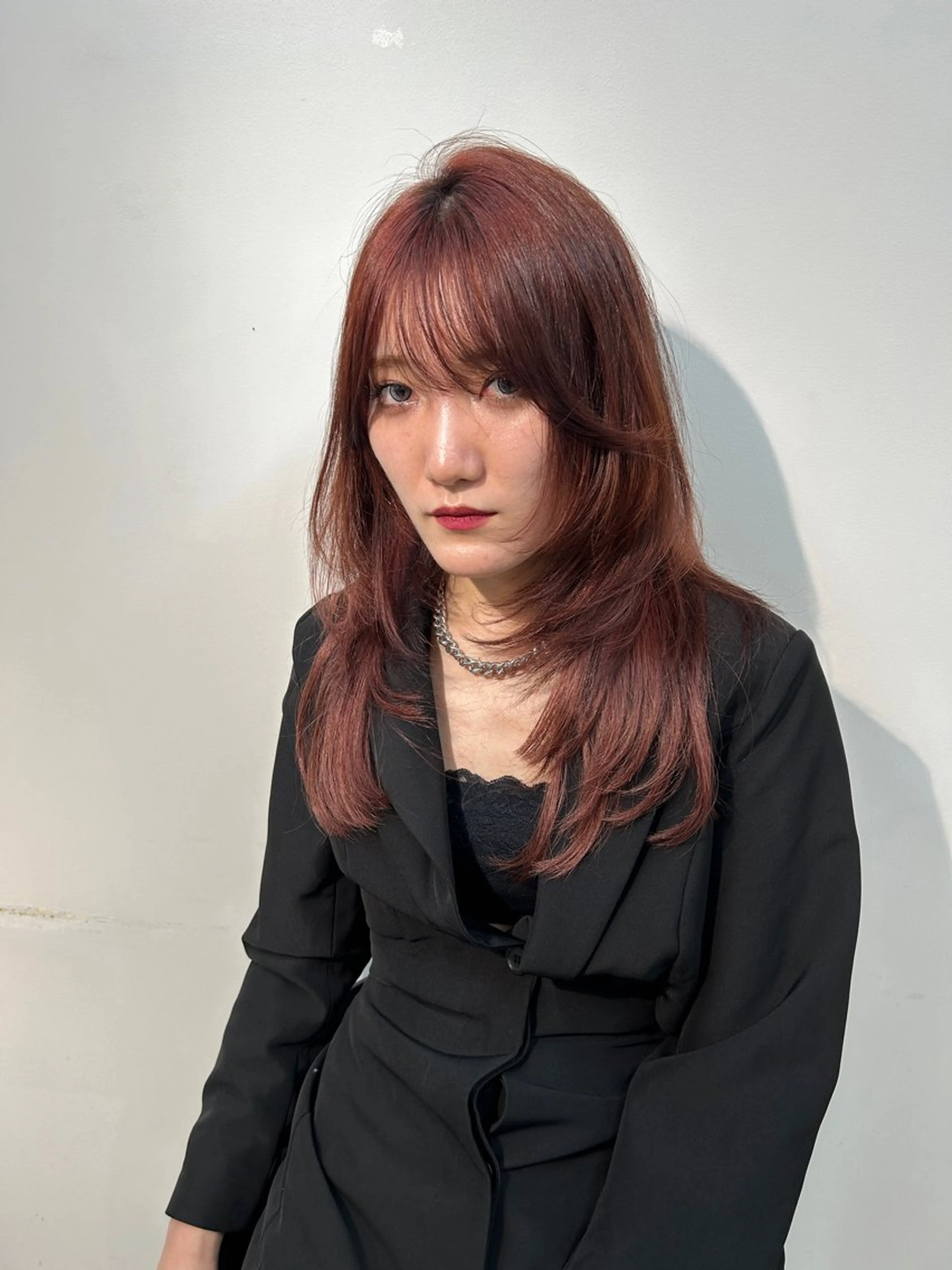 ショート カラー ヘアアレンジ ボブ/透明感ベージュ 🫧クルミ🌟のヘアスタイル