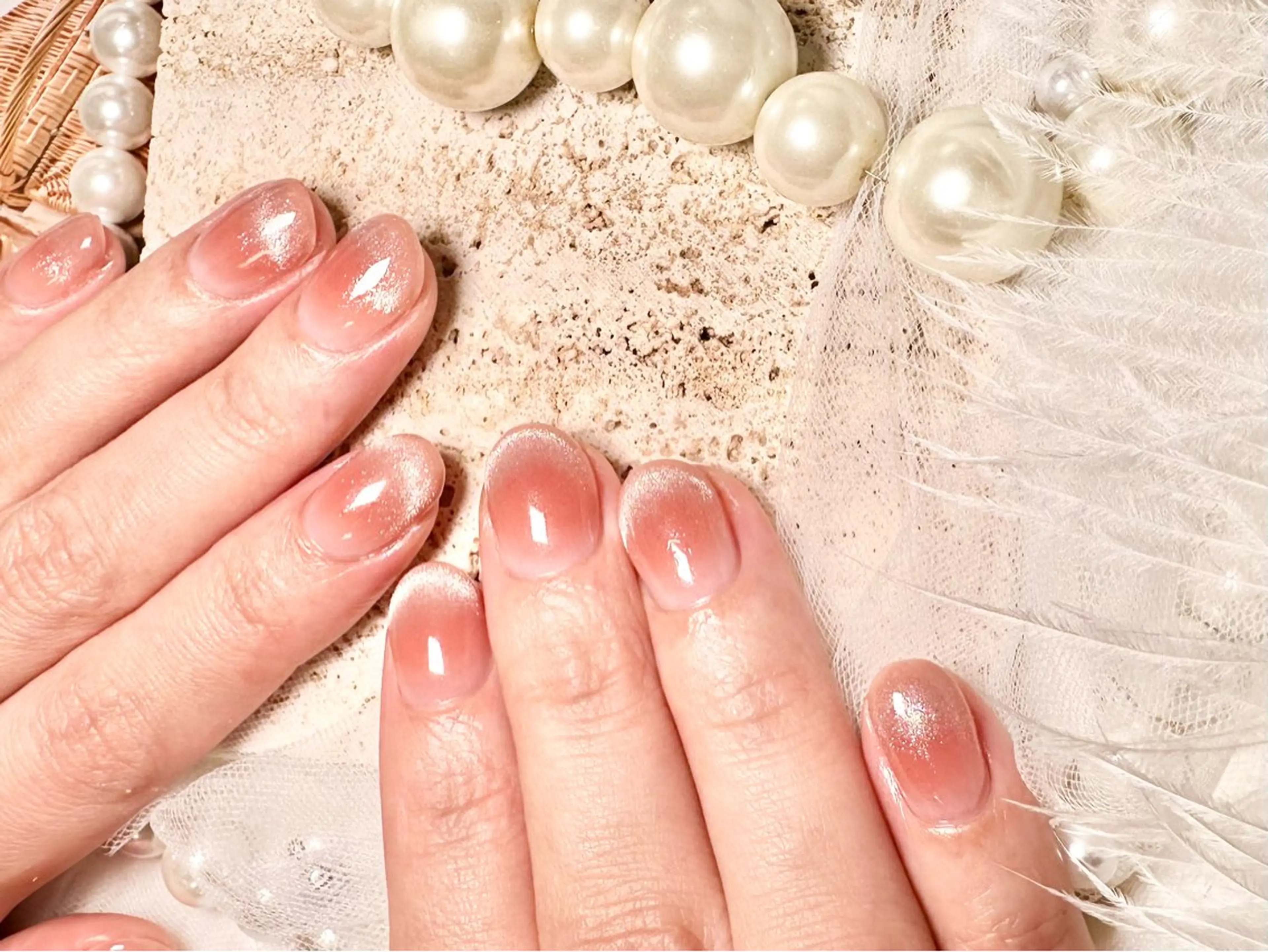 ネイル クリアネイル フットネイル フレンチネイル ジェルネイル 韓国ネイル ハンドネイル ハンドケア nail salon Feerieのネイルデザイン