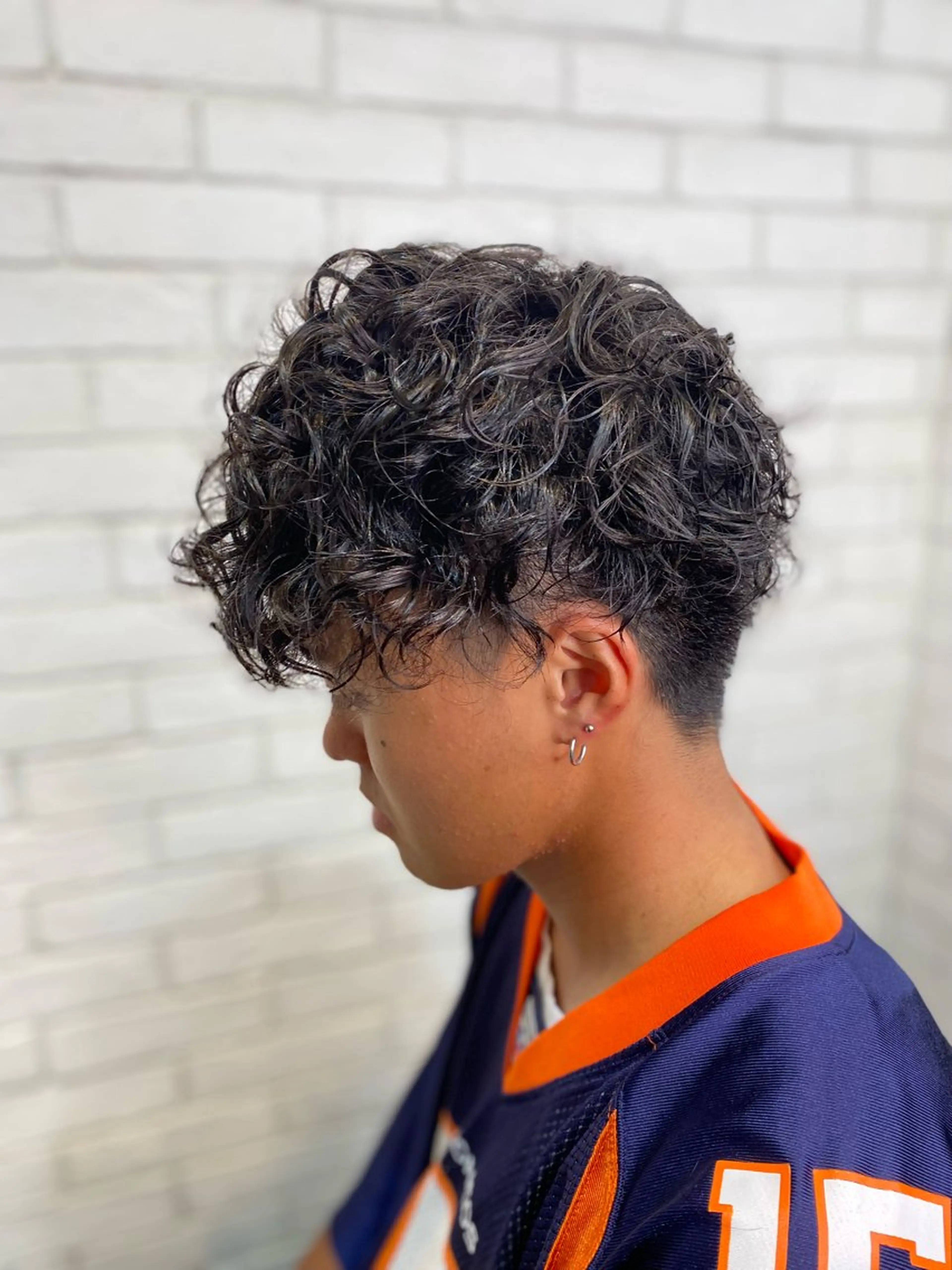 ショート パーマ メンズ カット パーマ ヨシダ フミノリのヘアスタイル