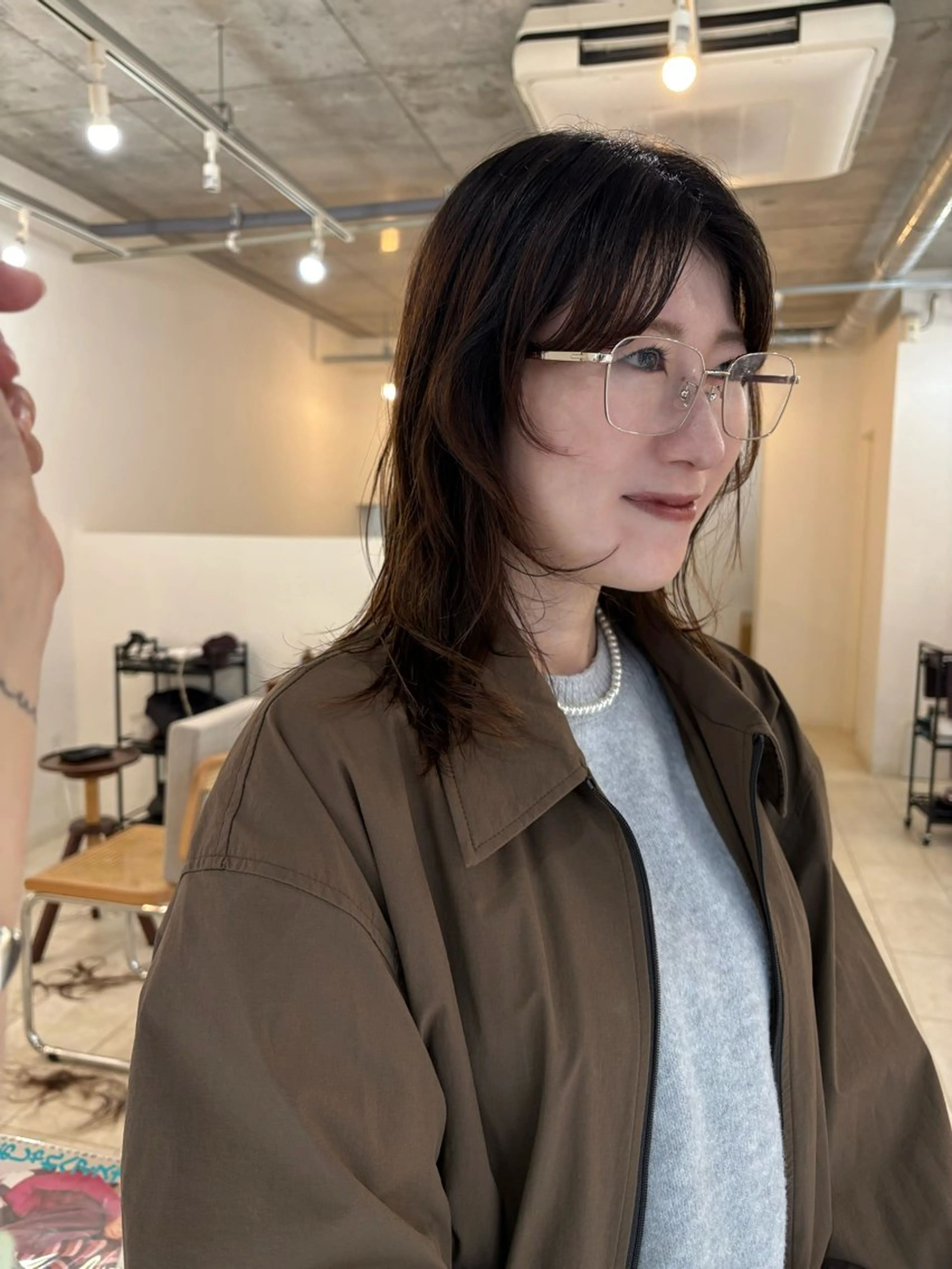 ミディアム カット NOUN所属・eri kinjoのヘアスタイル