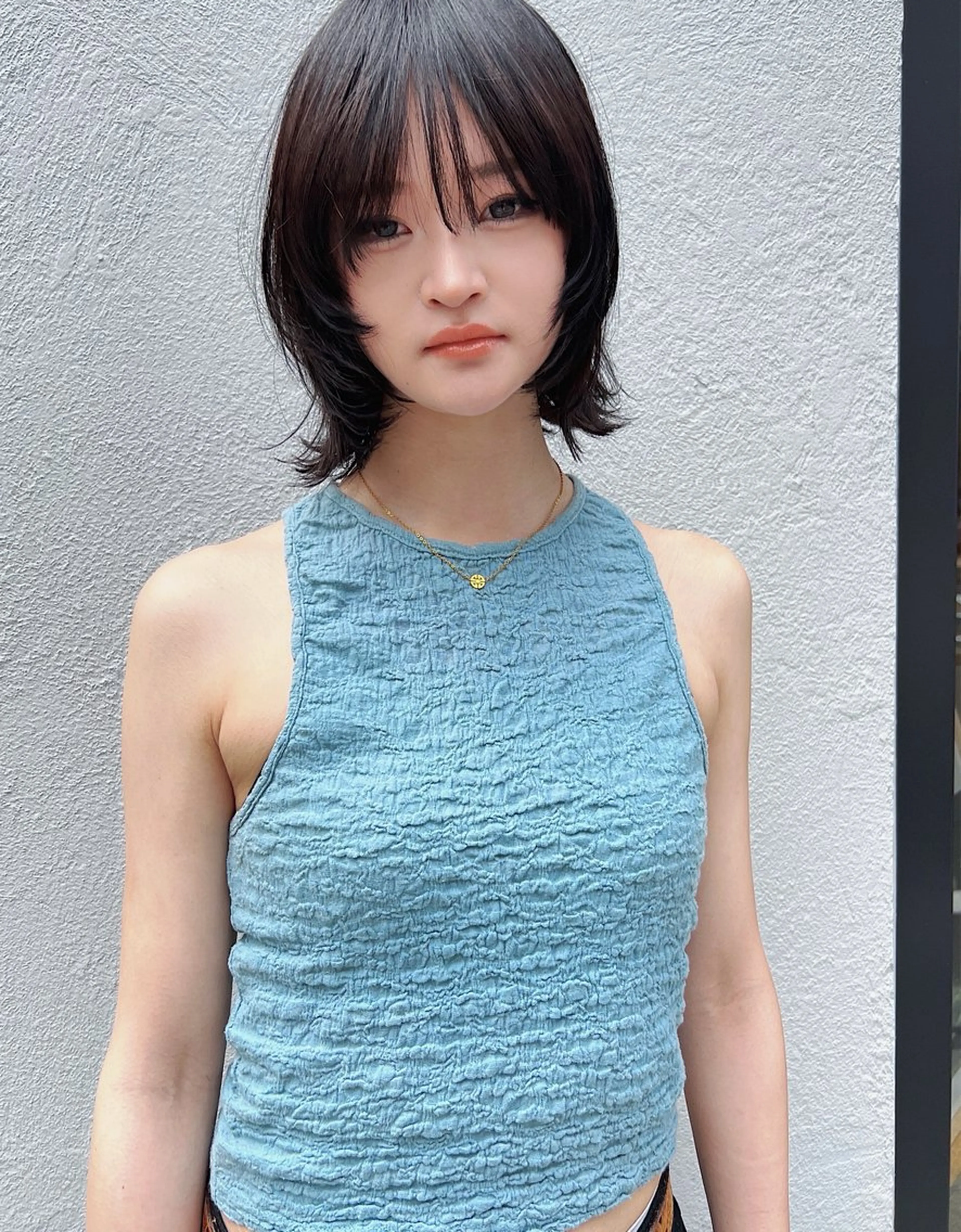 ミディアム カット ヘアカラー ボブ/透明感カラー Fukaのヘアスタイル