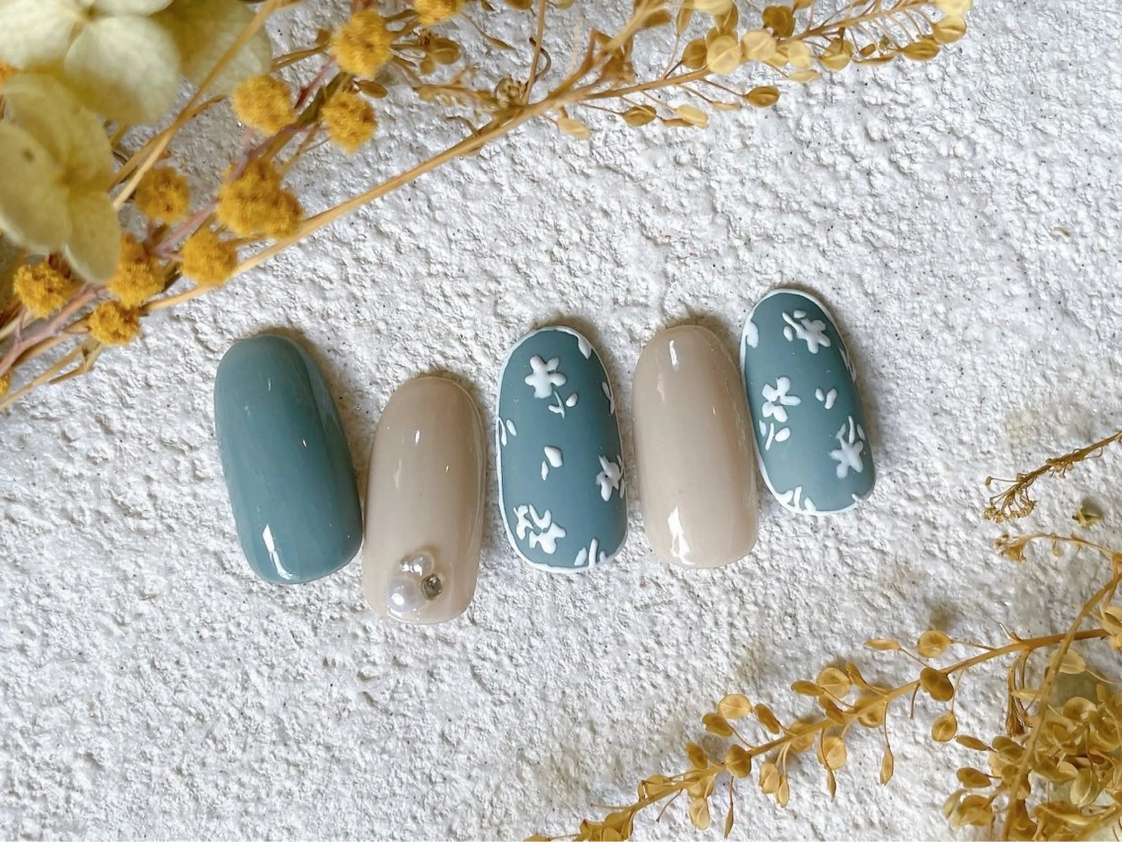 ネイル ジェルネイル 韓国ネイル パラジェル 春ネイル 冬ネイル kikinail 溝の口のネイルデザイン