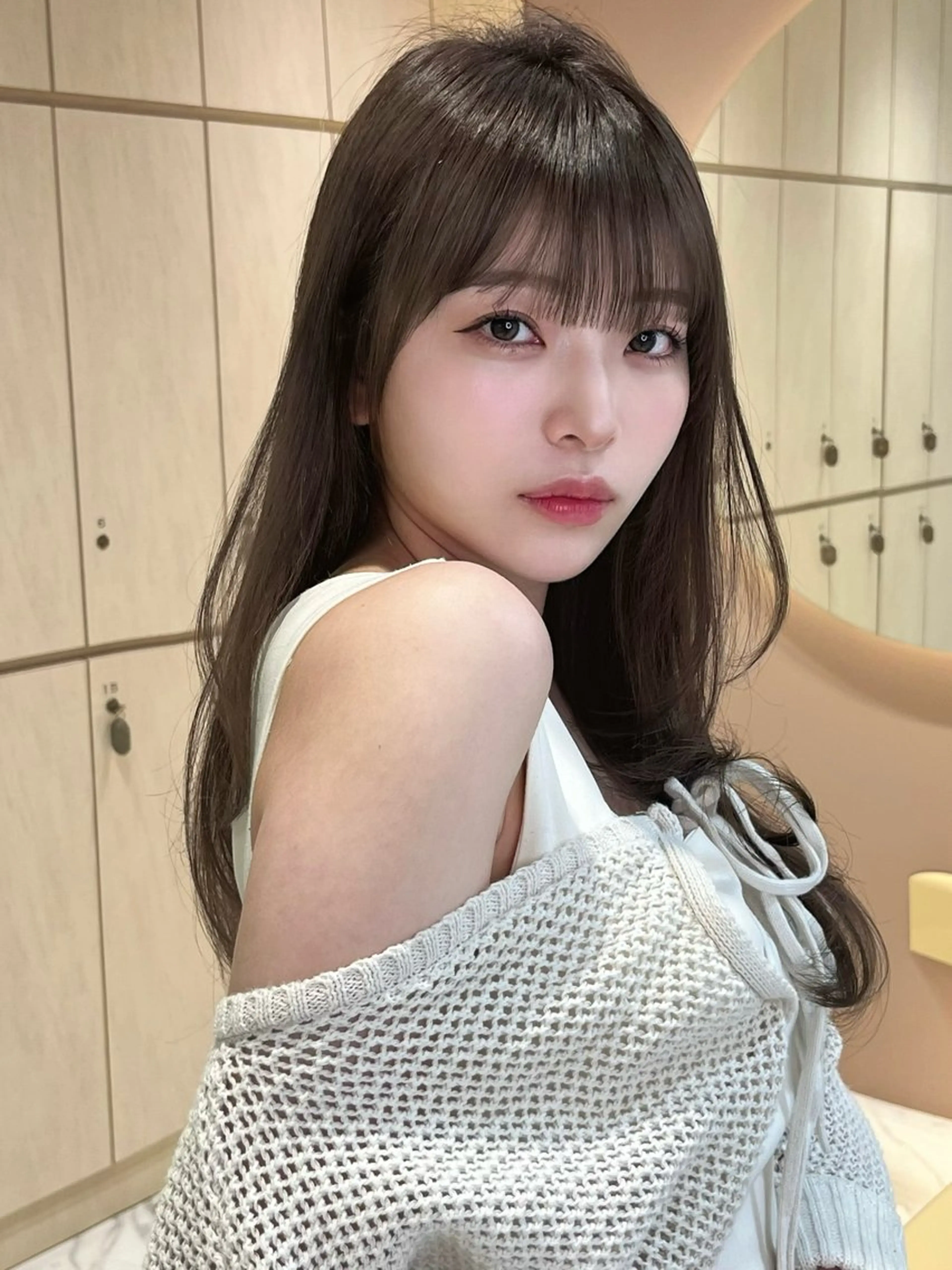 セミロング カラー 大宮レイヤーカット ハッシュ　柏崎颯刀のヘアスタイル