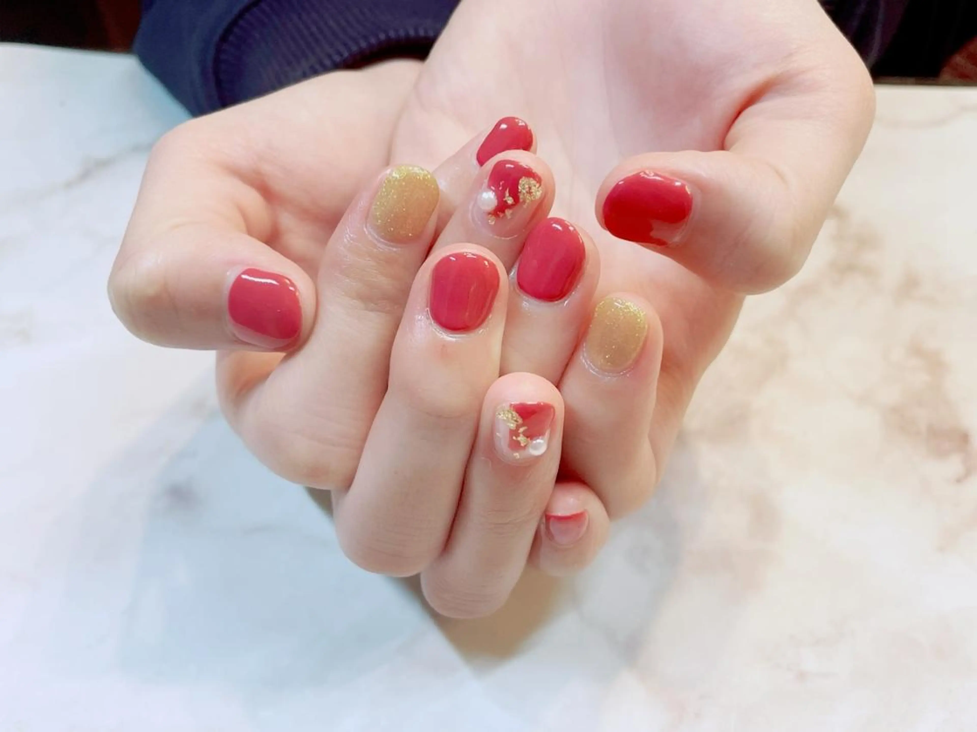 ネイル アートネイル ジェルネイル ニュアンスネイル パラジェル Nailist Honamiのネイルデザイン