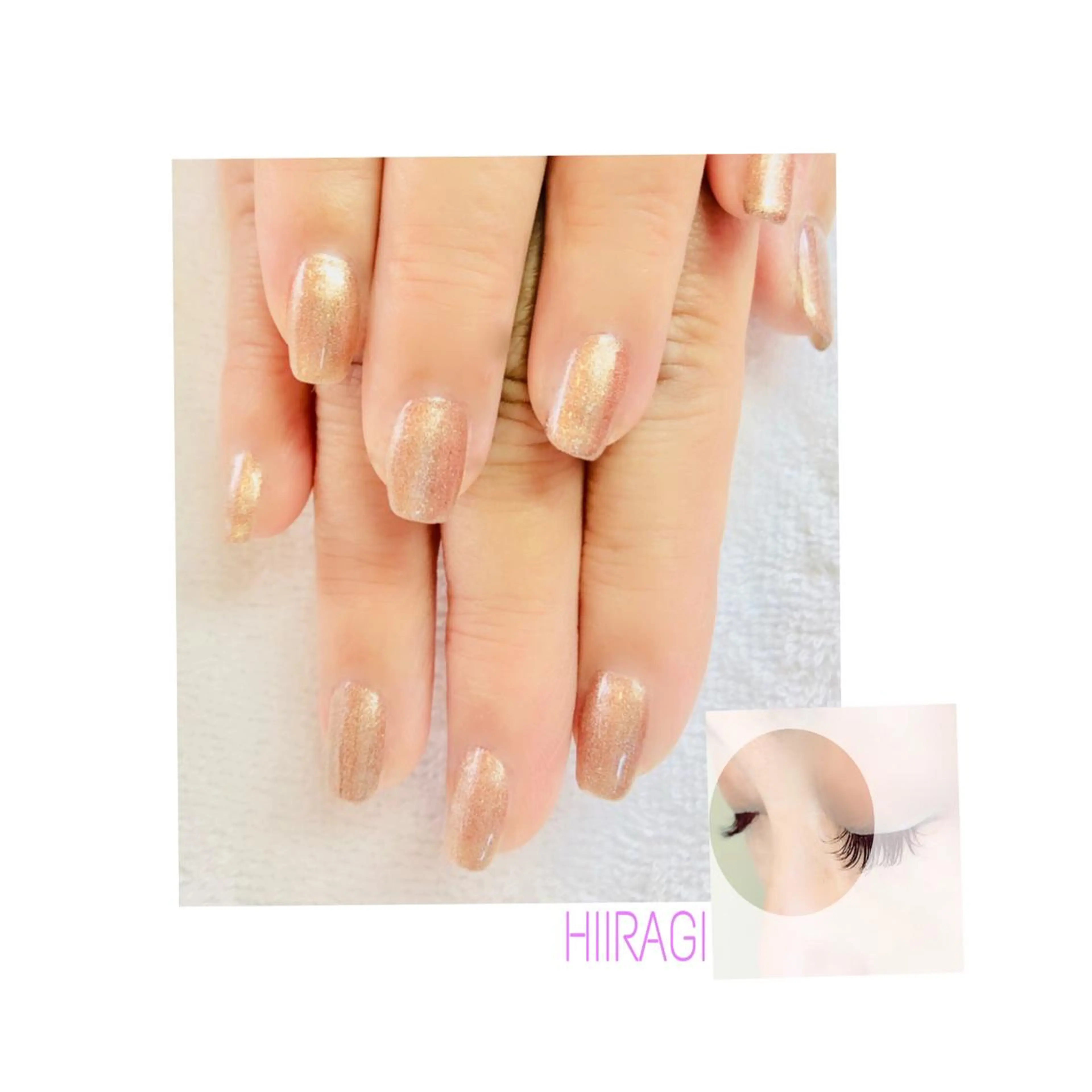 ネイル 長さ出し 美容室 HIIRAGIのマツエク・マツパデザイン
