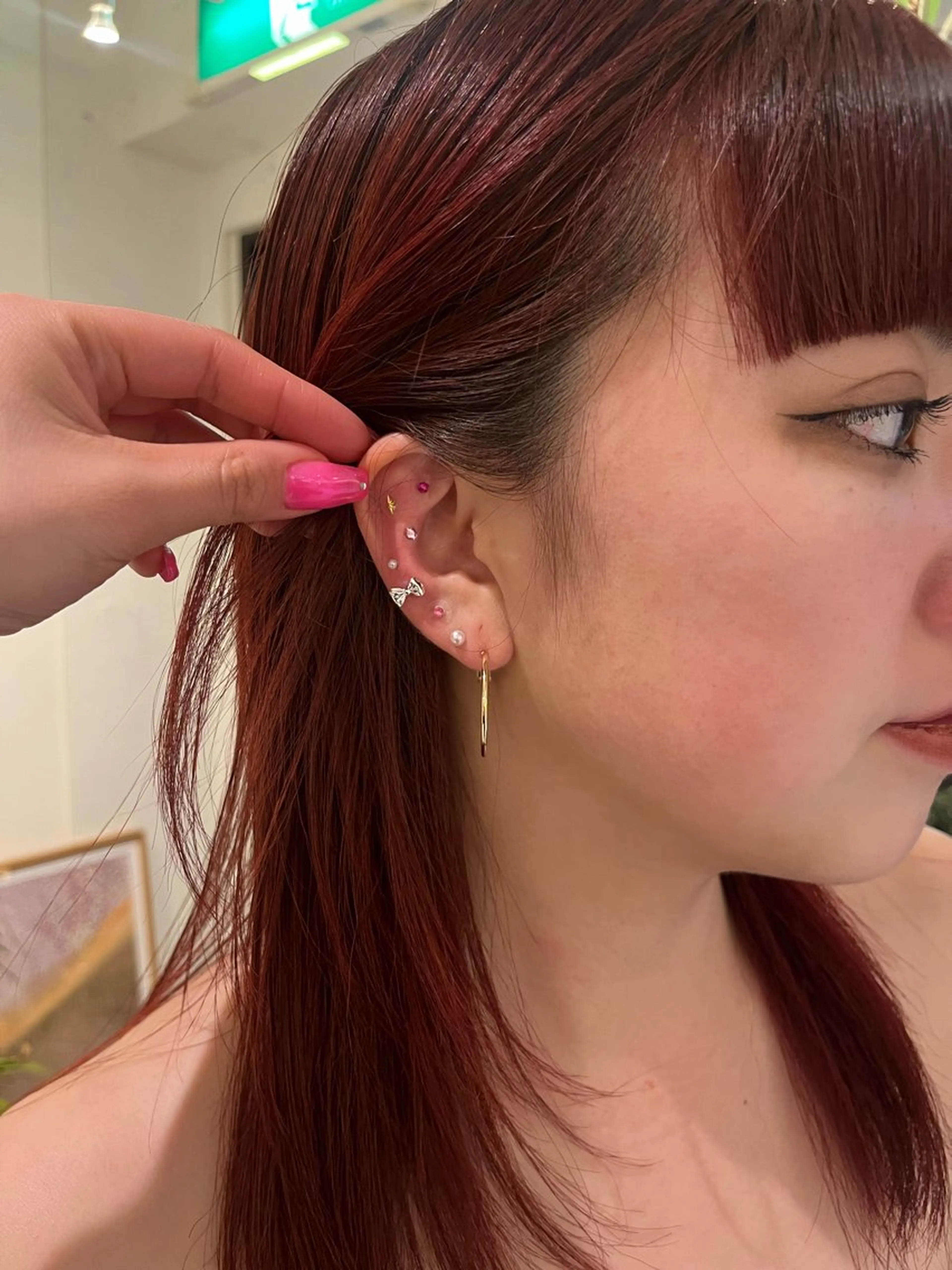 セミロング ヘアカラー Sraw代官山所属・HARUKA/暖色 /ハイトーンカラーのヘアスタイル