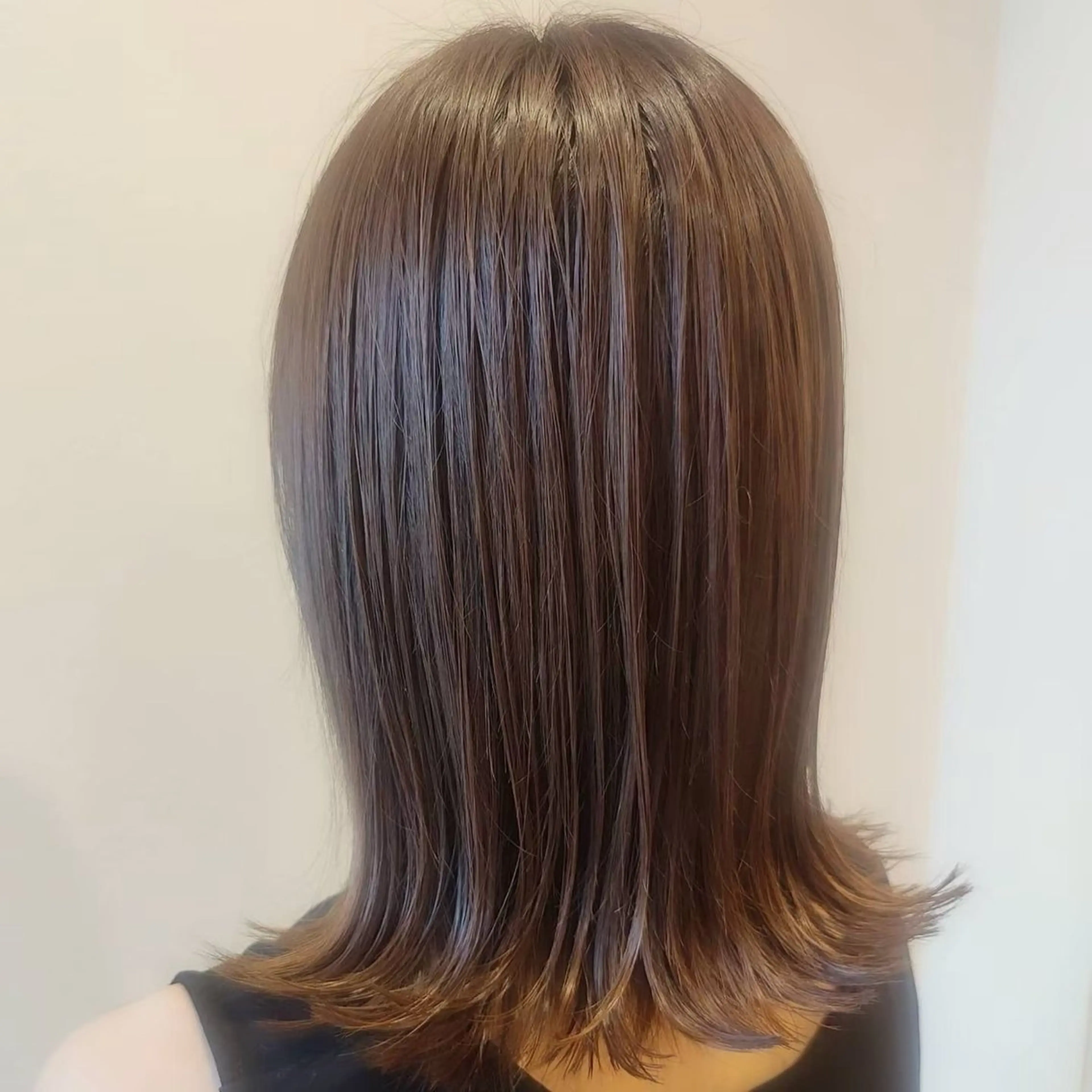 🐻ミディアムcut👩🏻‪✂︎‬ ＆ color🫟【ブリーチ無し❌】※⚠️⚠️注意事項をお読みください‼️の写真