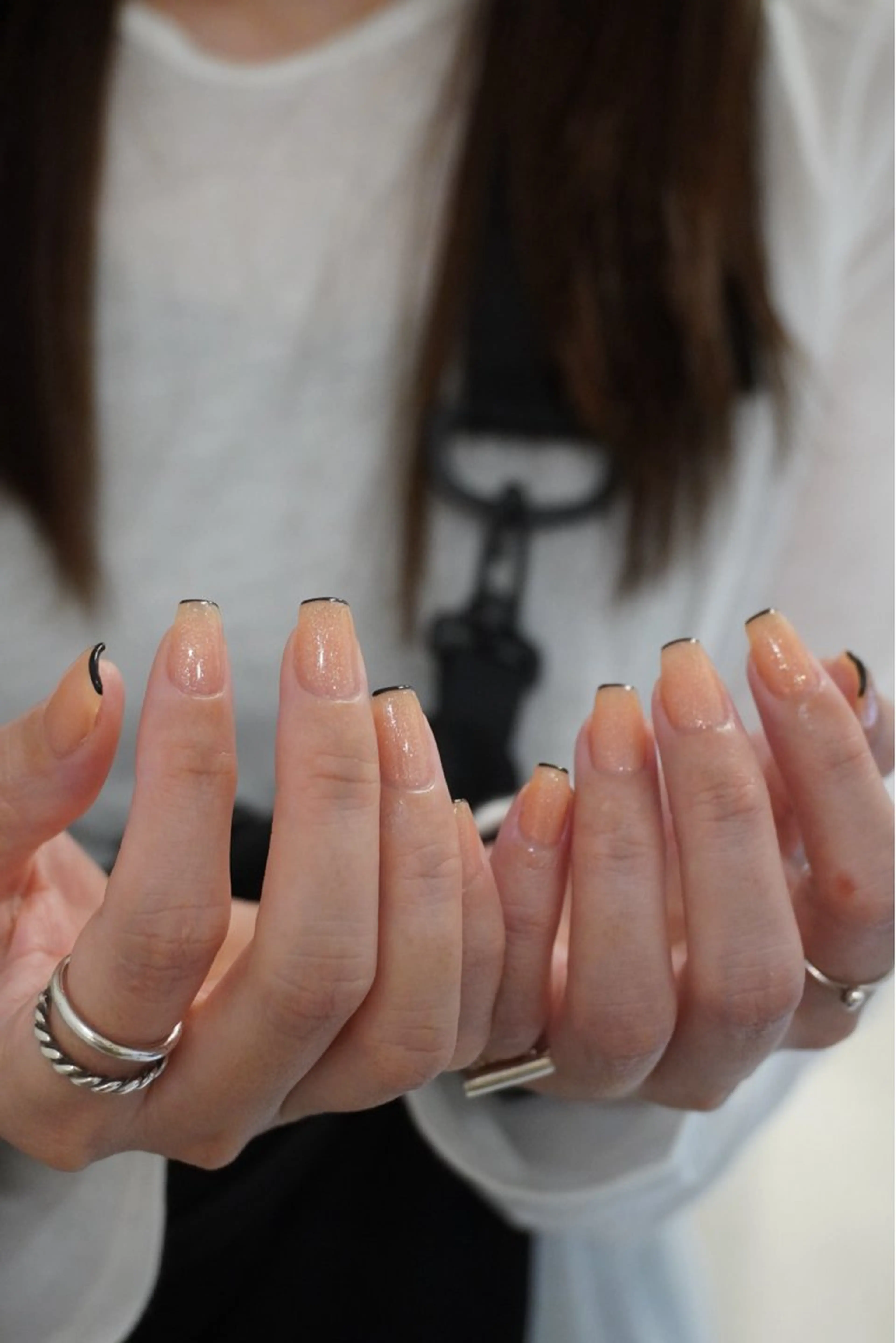 ネイル フレンチネイル ハンドネイル futamura sakiのネイルデザイン