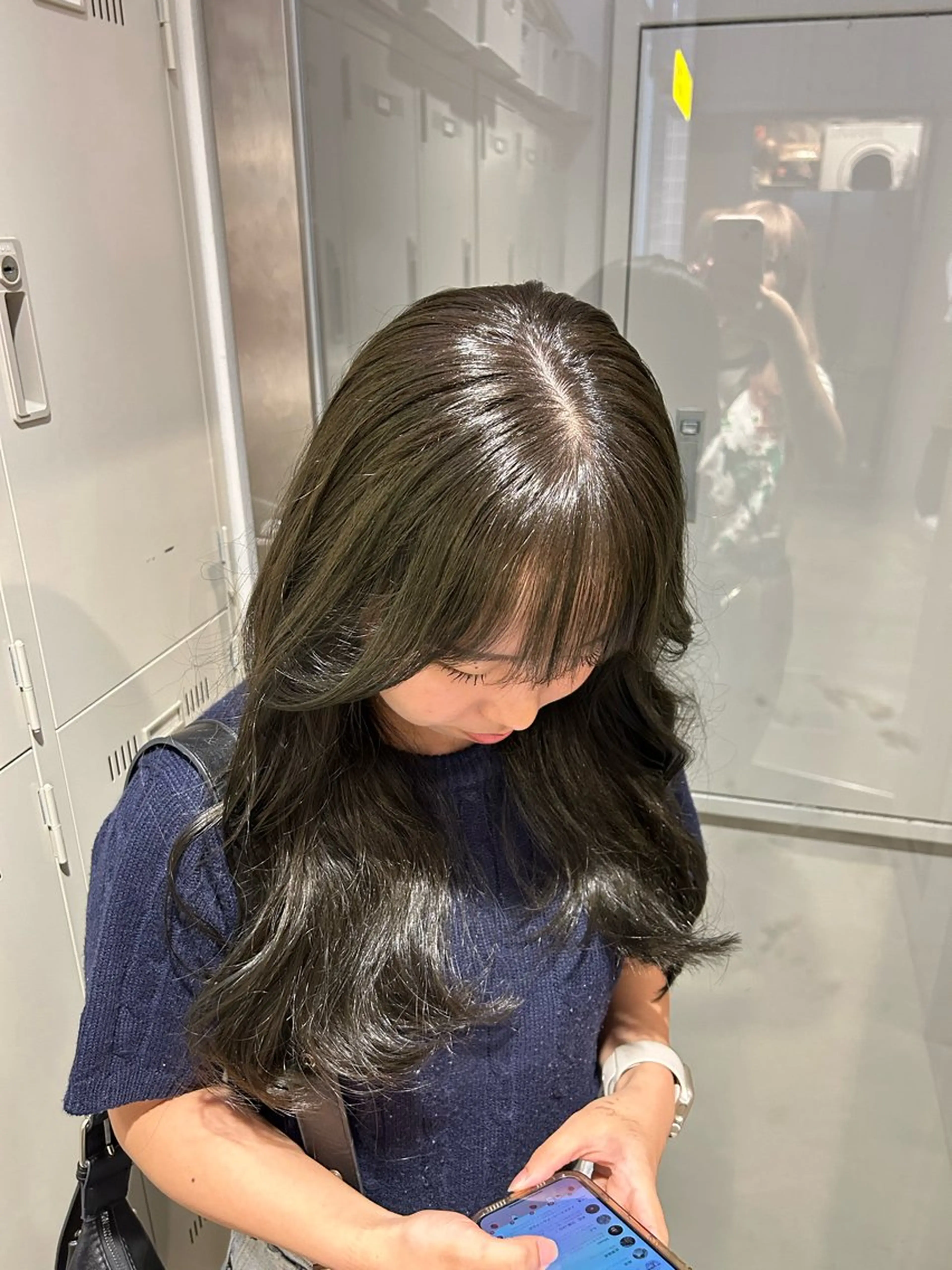 カラー ヘアカラー 透明感ベージュ🤎 ナチュラルレイヤーのヘアスタイル