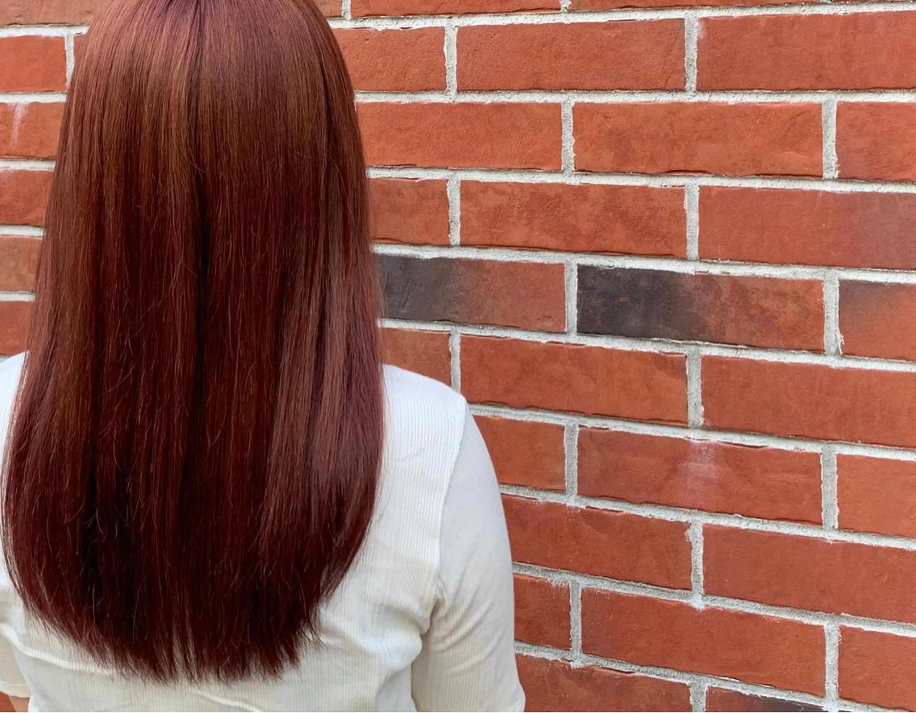 ロング カラー ヘアアレンジ アッシュ ミストバング ベージュカラー 黒髪 ブリーチ maoブリーチ無し 似合わせカラーのヘアスタイル