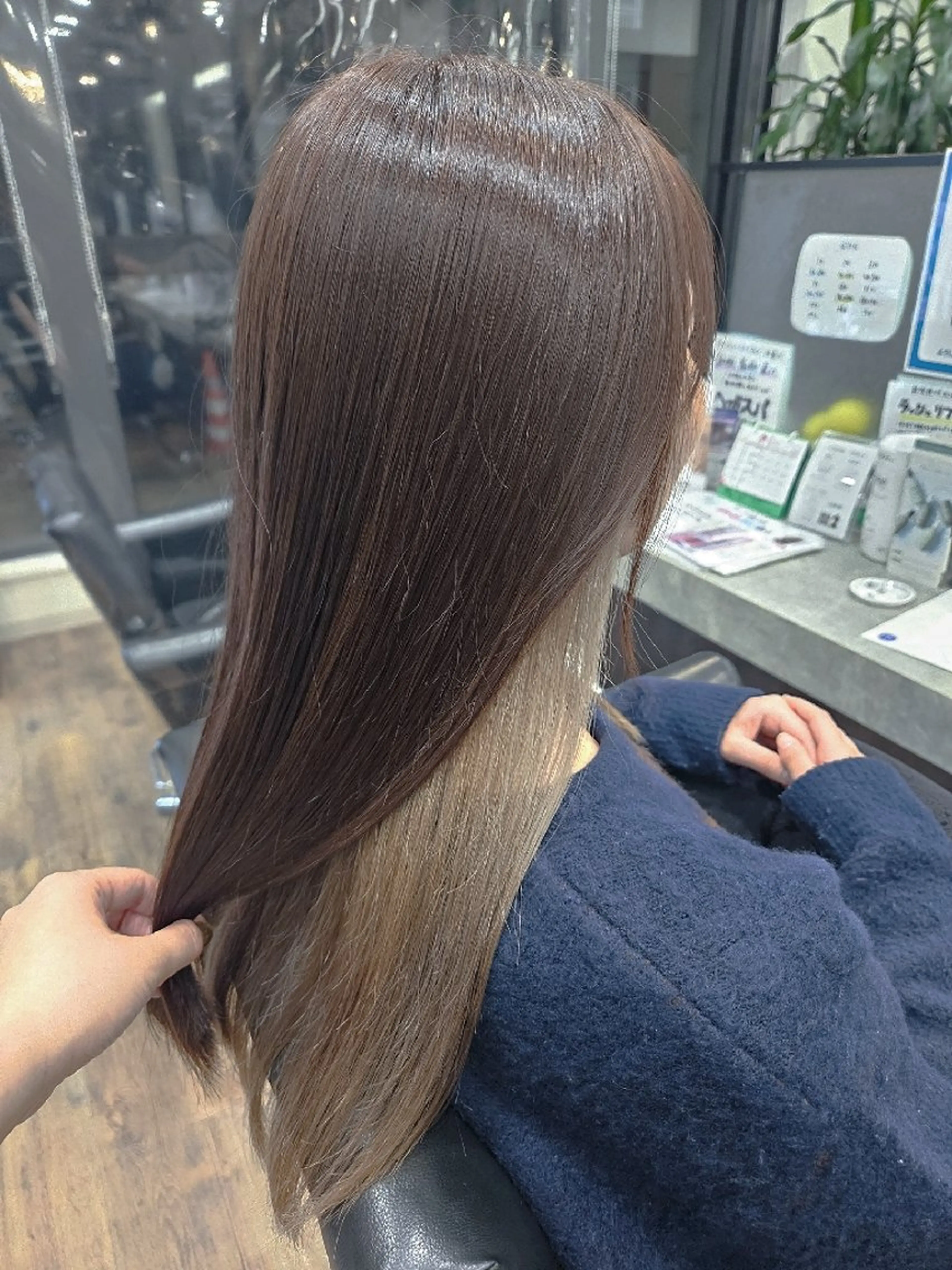 ロング カラー カット ヘアカラー トリートメント 関口 友菜のヘアスタイル