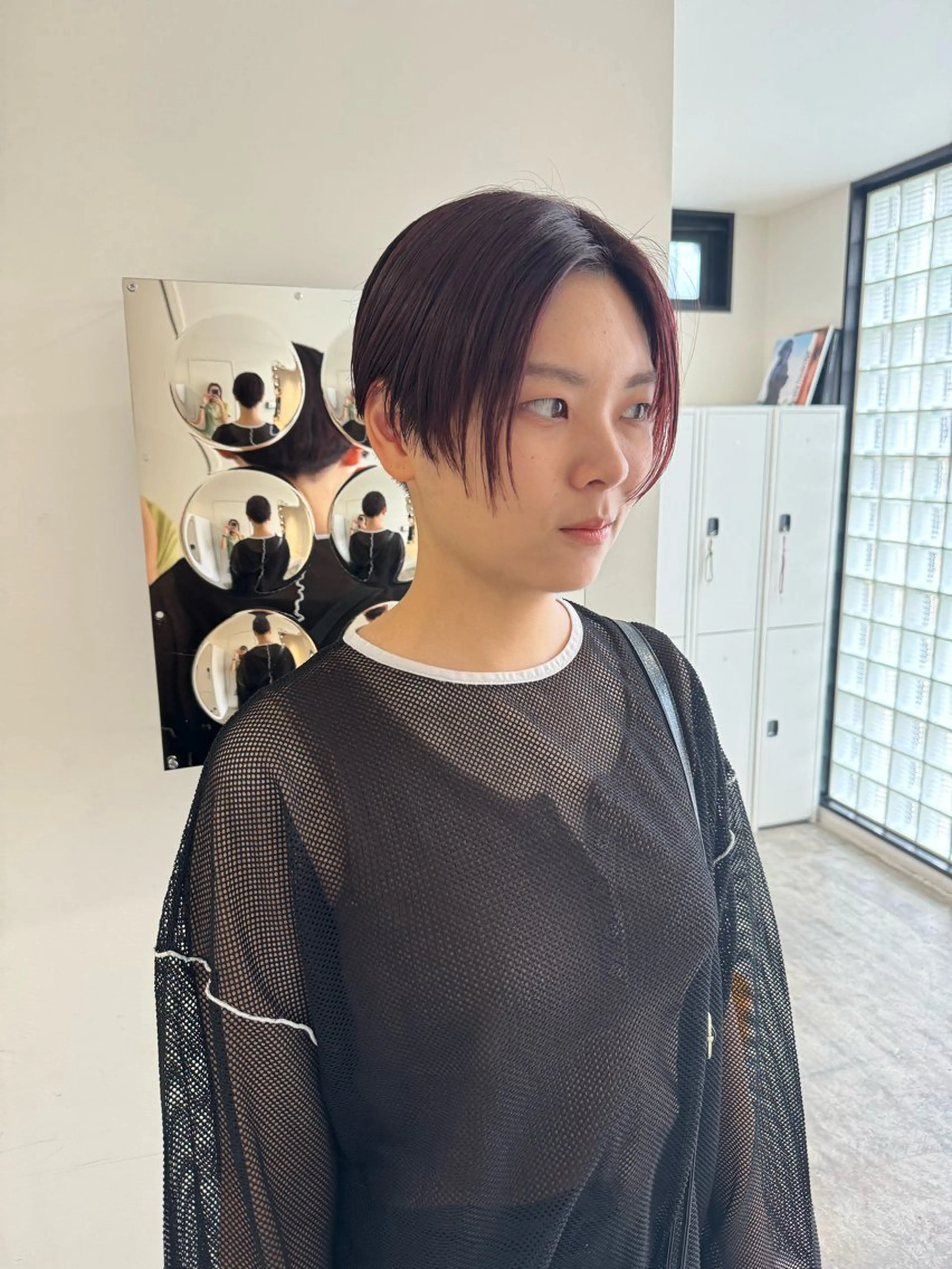 ショート カット ヘアカラー トリートメント 大迫 江梨のヘアスタイル