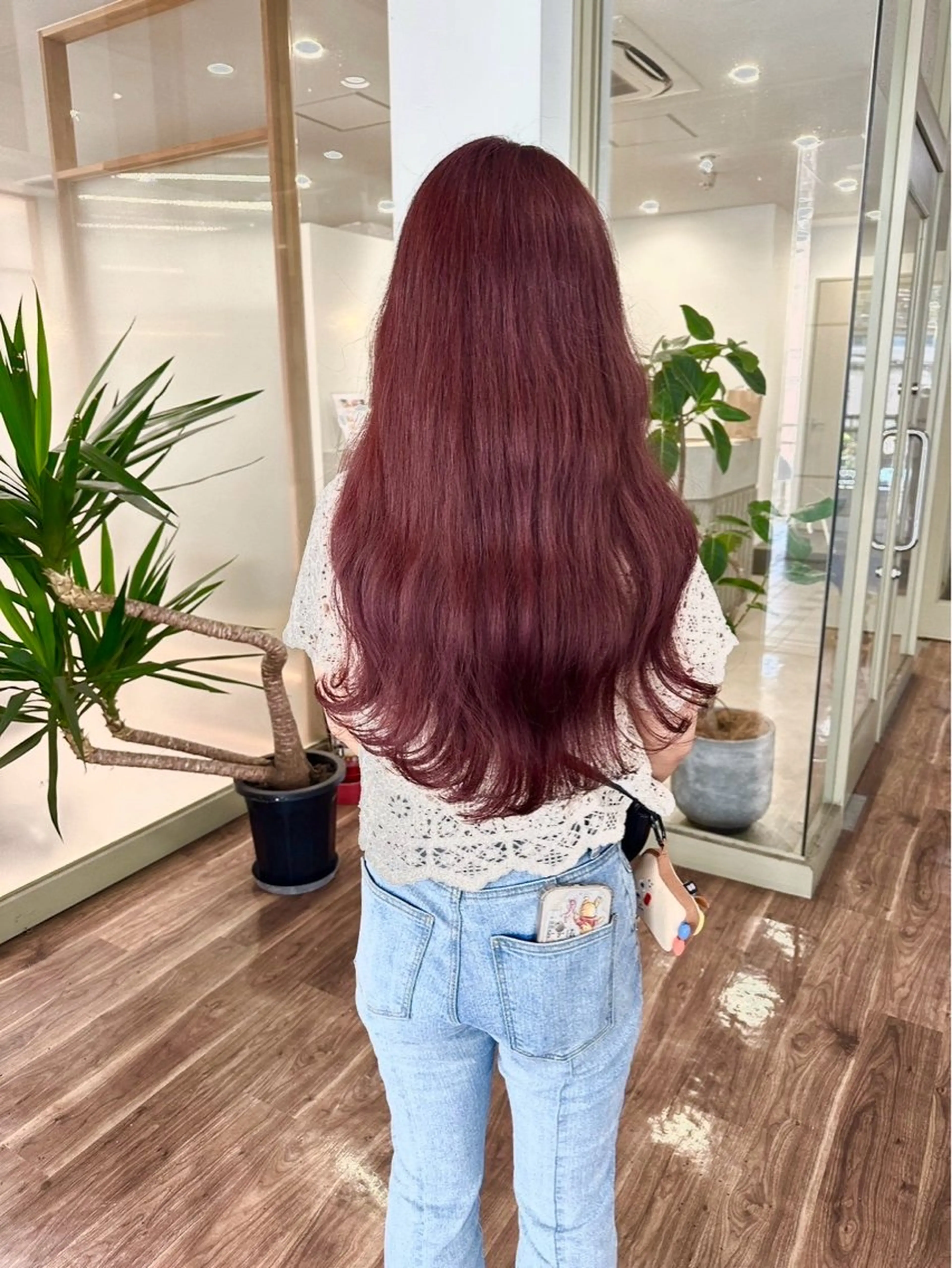 ロング 平松 里穗のヘアスタイル