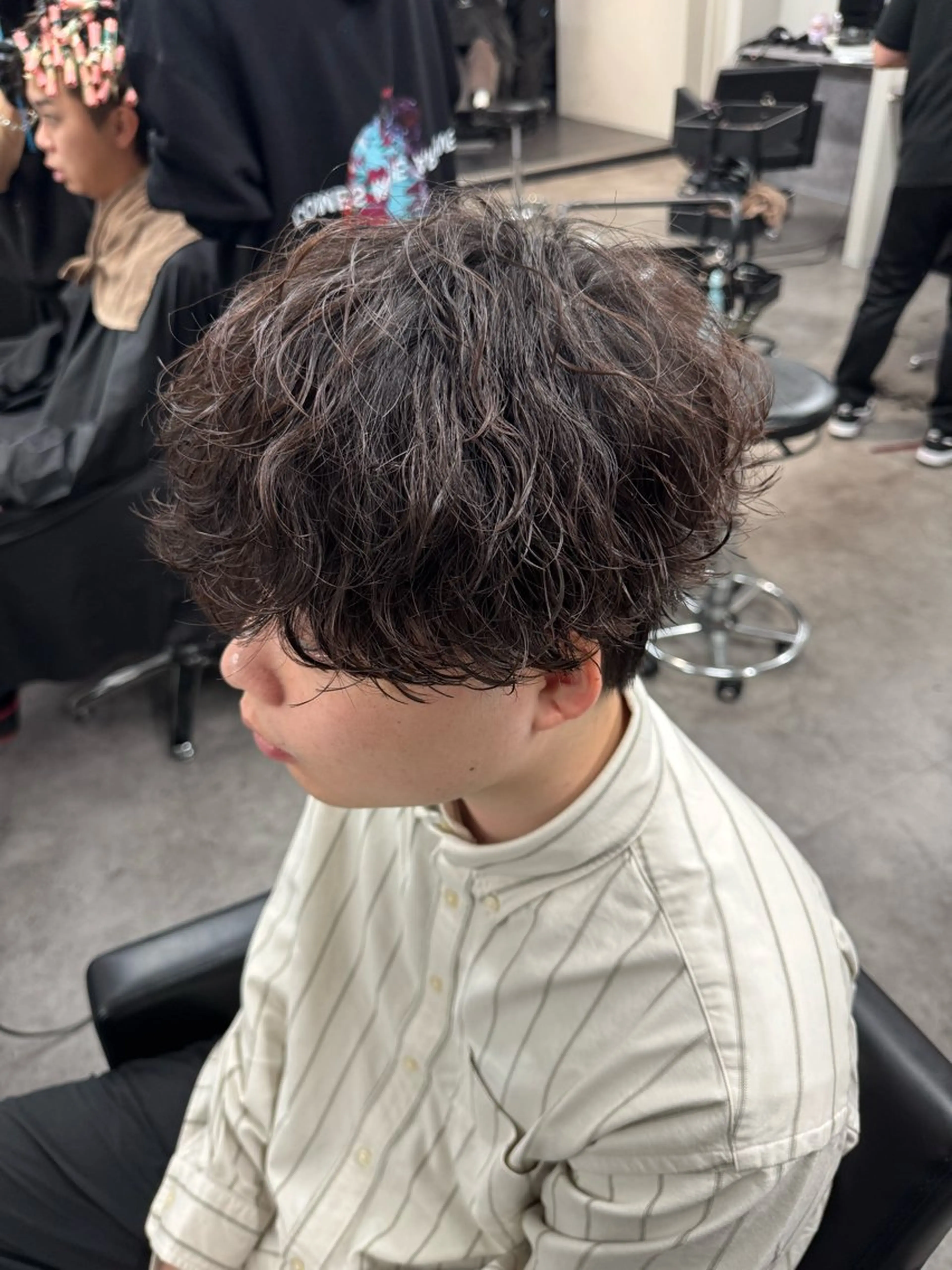 パーマ メンズ メンズパーマ 波巻きパーマ カット パーマ 立川韓国ヘア🇰🇷 安井鴻輝のヘアスタイル