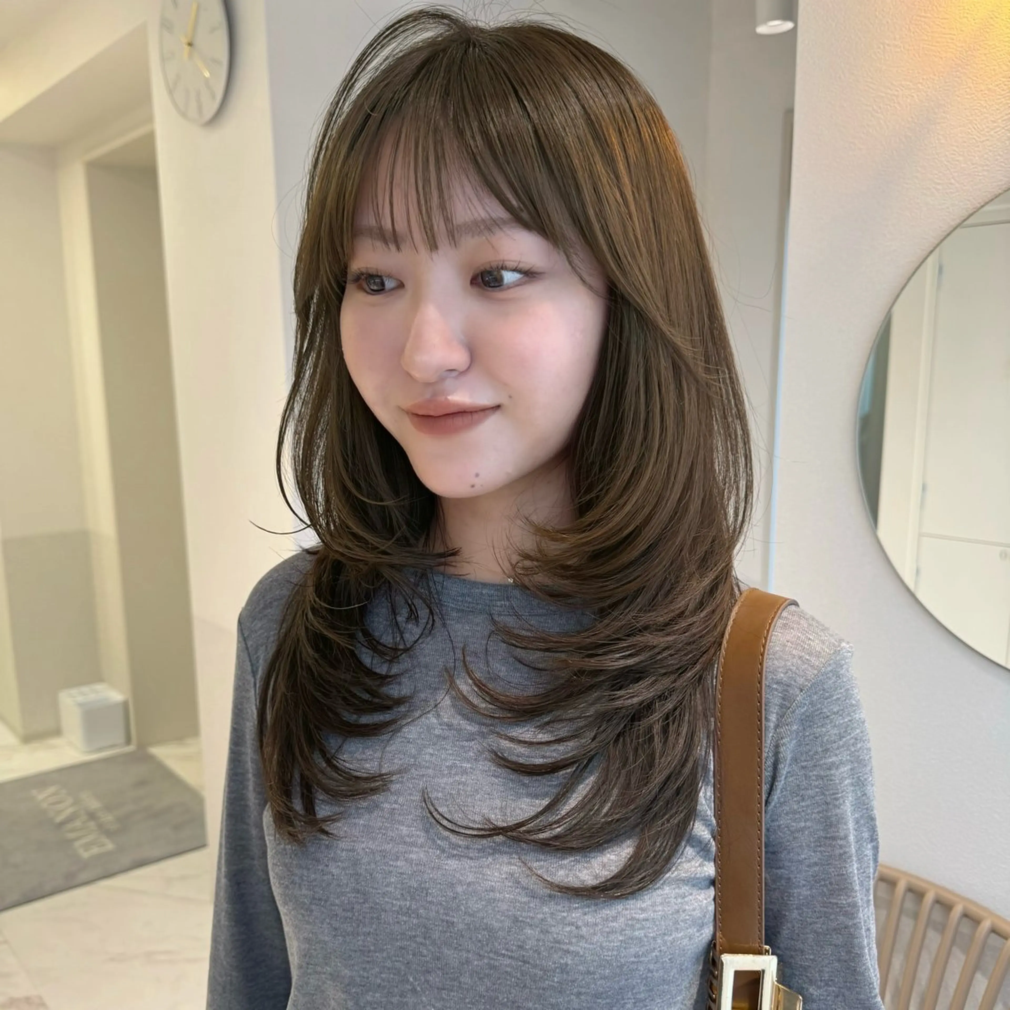 ロング カット ヘアカラー トリートメント 透明感🍨レイヤー ヘアセット/miyuのヘアスタイル