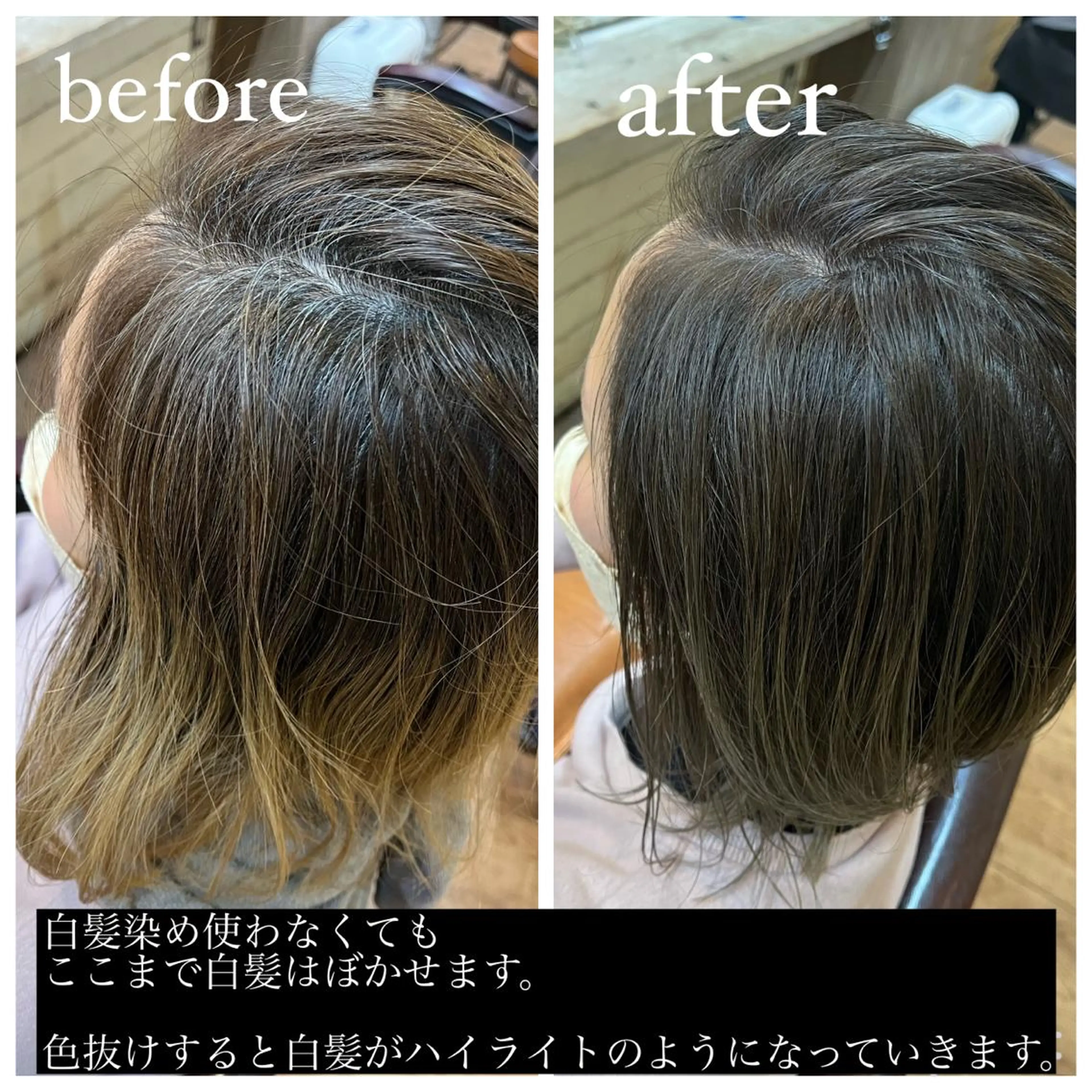 ショート カット ヘアカラー トリートメント 難波/白髪ぼかし/ KAORIのヘアスタイル