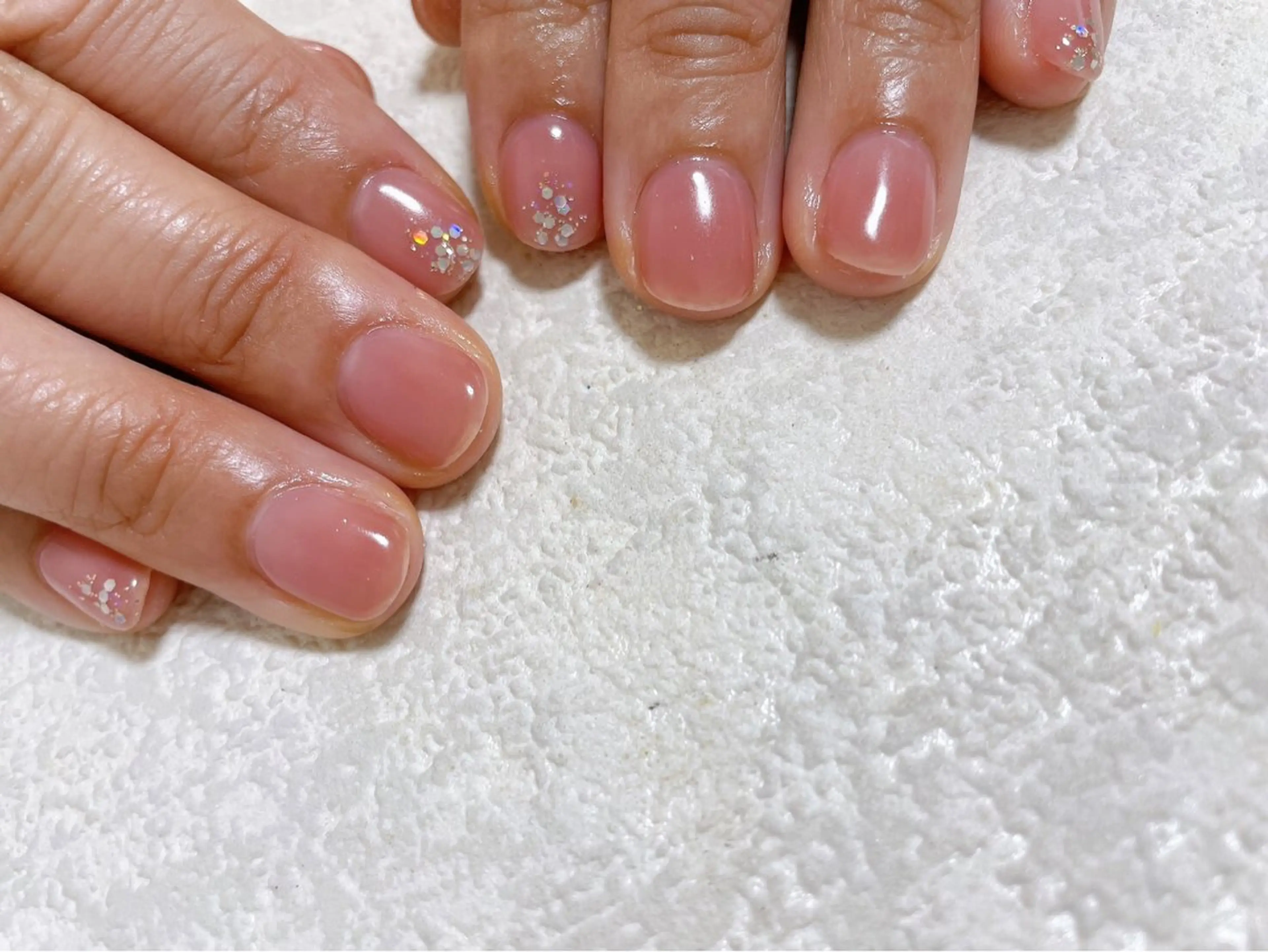 ネイル オーロラネイル フットネイル フレンチネイル ジェルネイル 韓国ネイル ハンドネイル Mogu nail 二子玉川のネイルデザイン