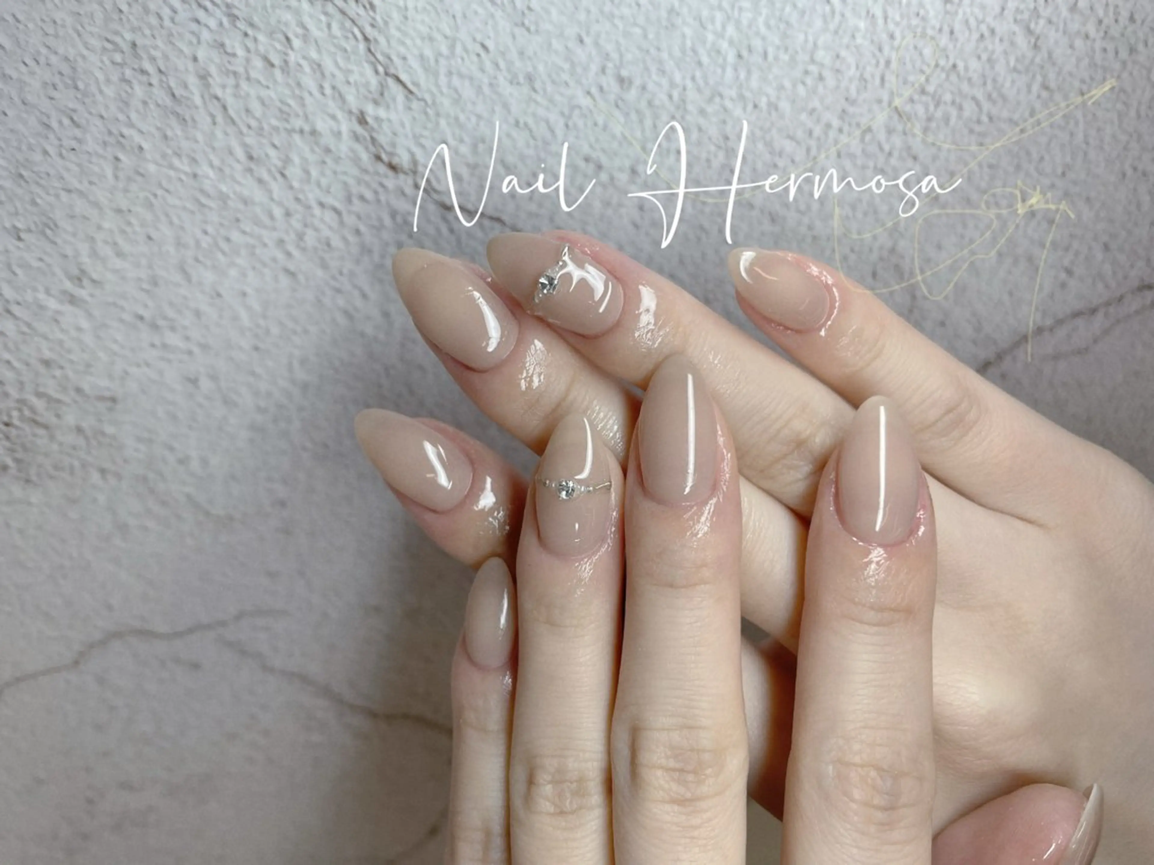 ネイル アートネイル ジェルネイル グラデーション マグネットネイル 持ち込み ハンドネイル エルモサ YURIKAのネイルデザイン