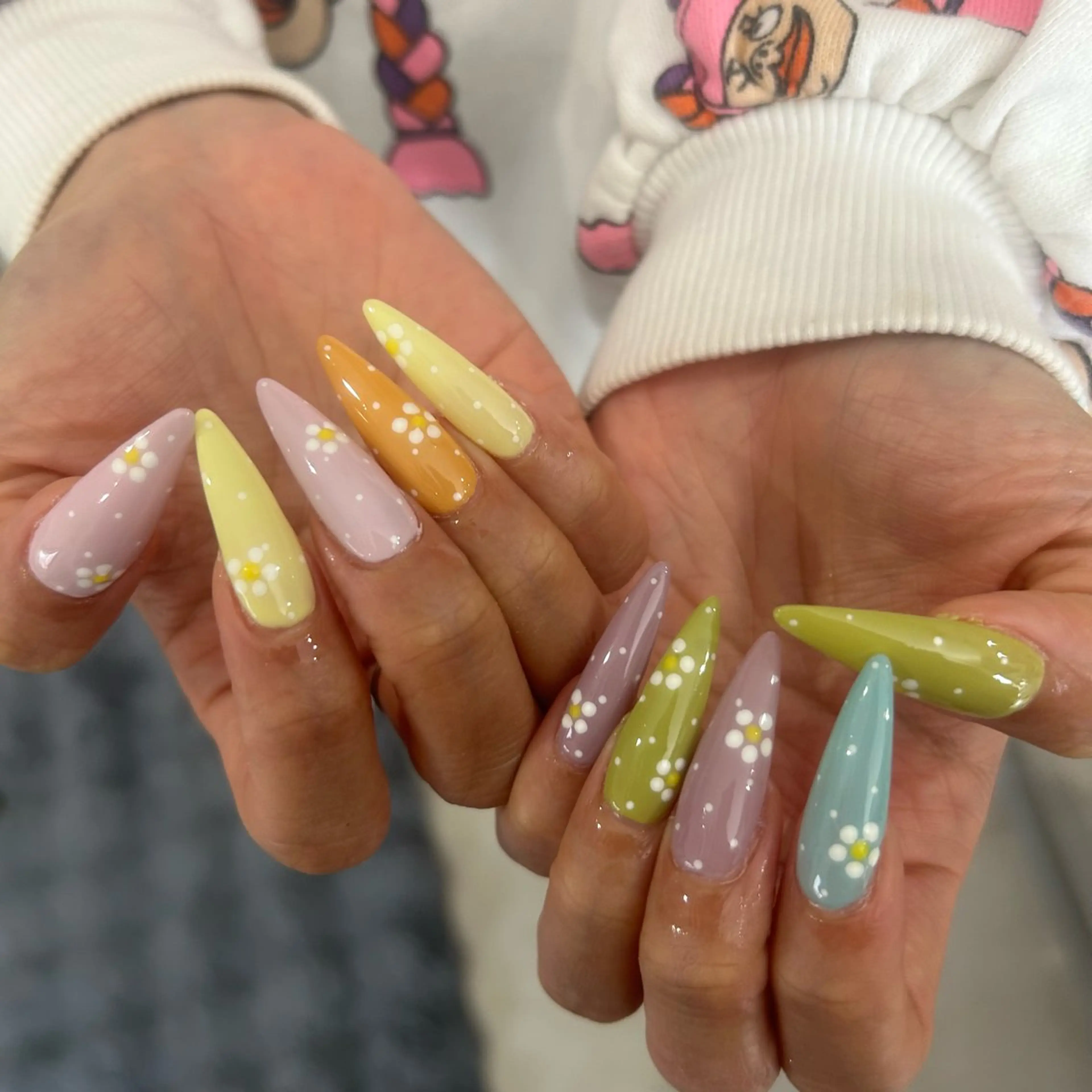 ロング ハンドネイル Teddy🧸Nail Eyebrow SALON所属・Teddy🧸 _MIZUKIのマツエク・マツパデザイン