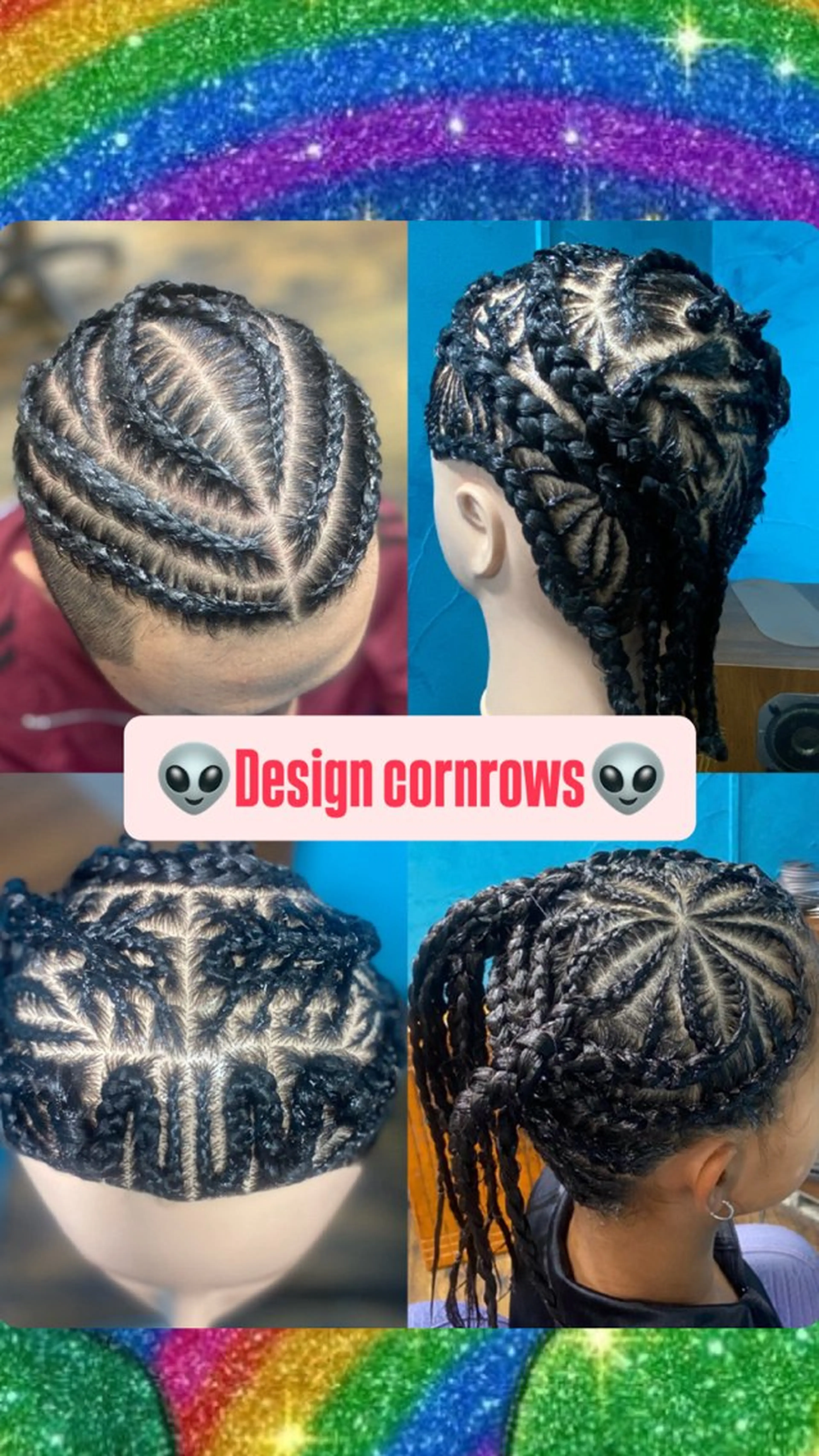 コーンロウ(地毛・エクステコーンロウ)の写真