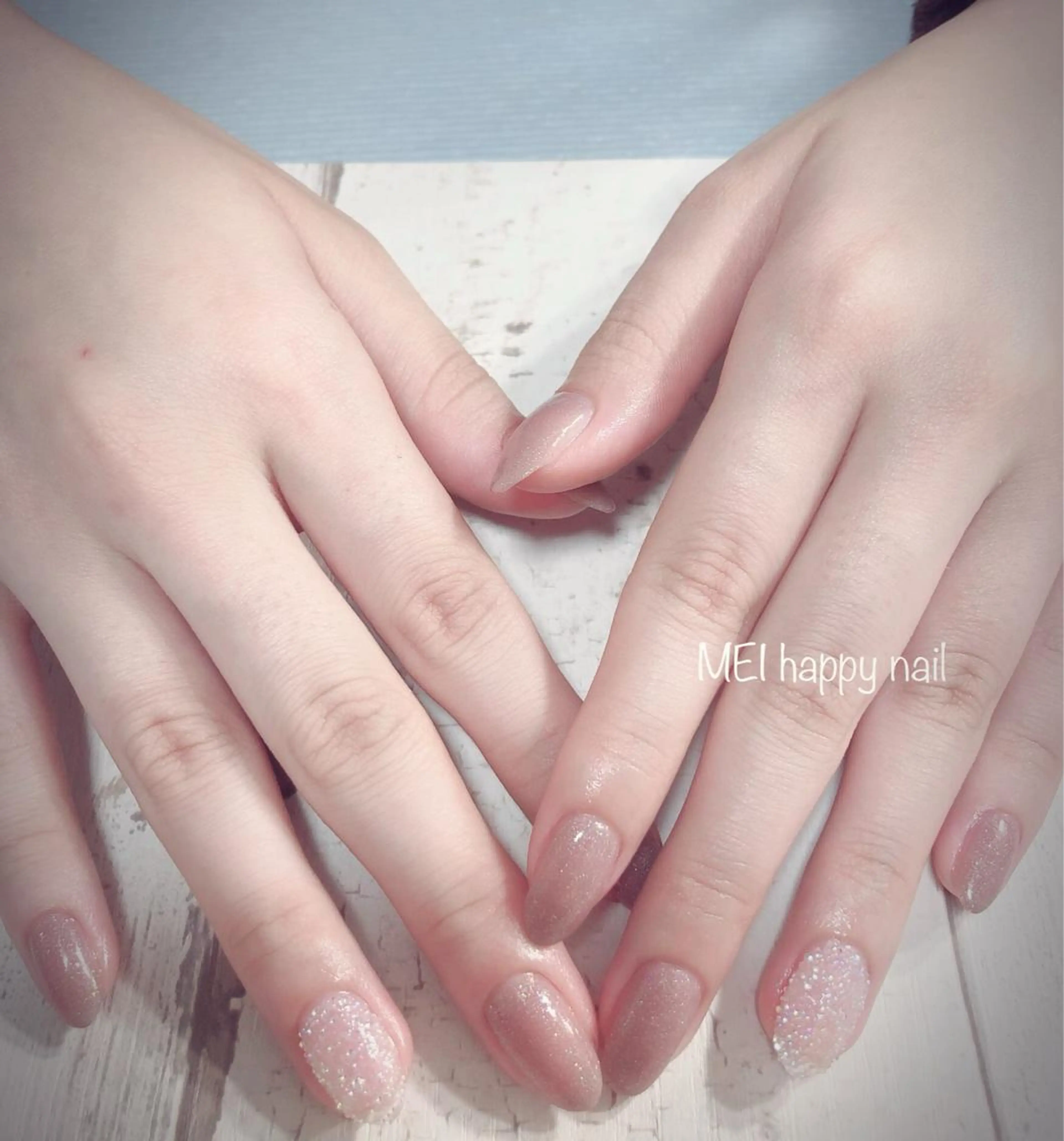 ネイル 北浦和 自爪育成ケアのネイルデザイン