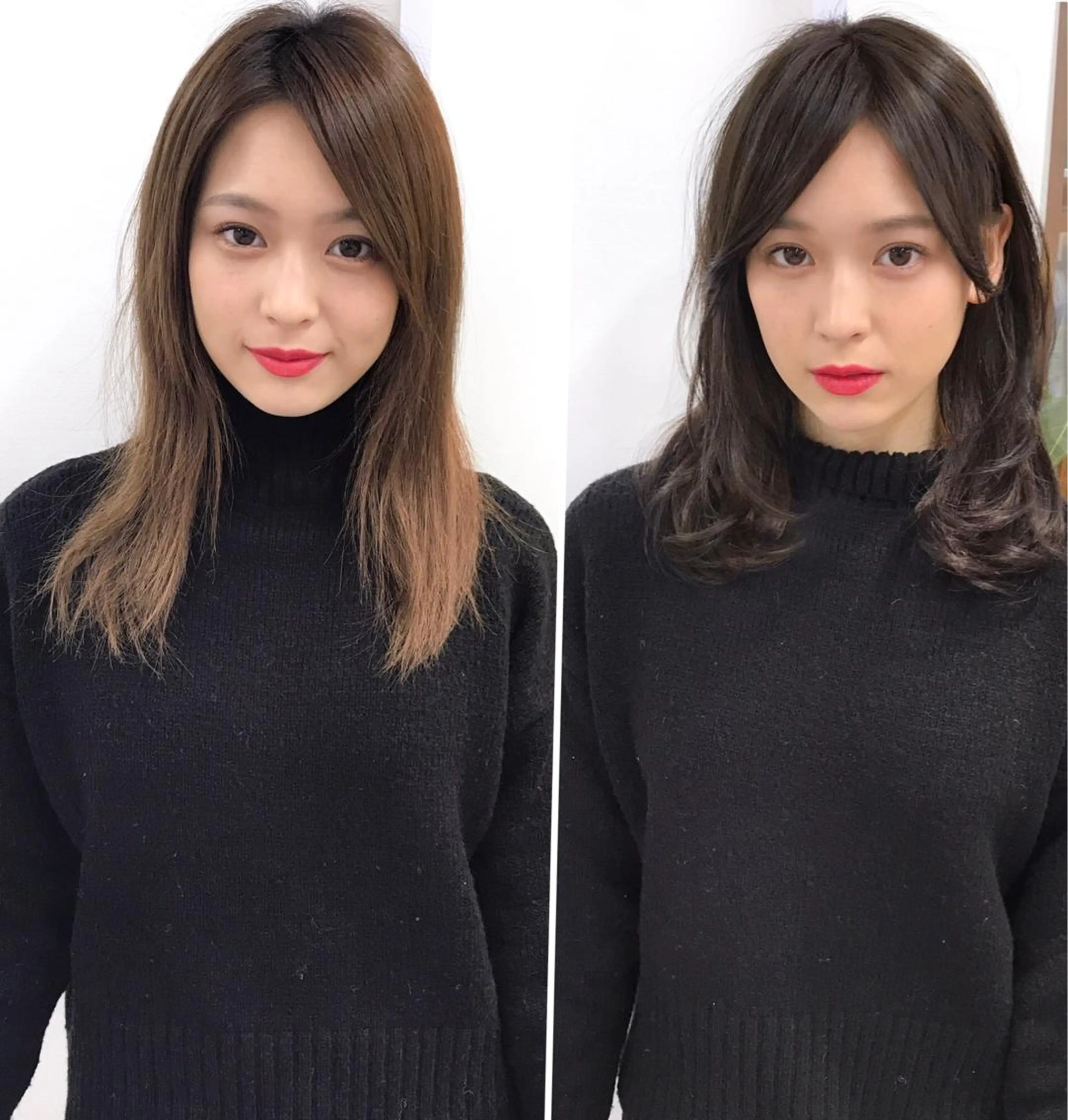 ミディアム カラー アッシュ 透明感カラー カット ヘアカラー トリートメント ガレリアエレガンテ栄店所属・ガレリア エレガンテ栄のヘアスタイル